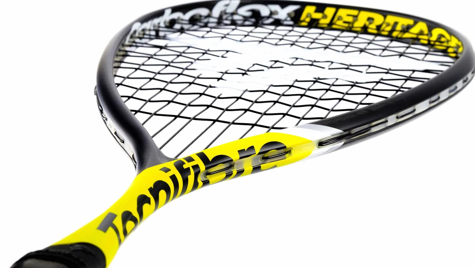 Tecnifibre Carboflex 125 Heritage 2 (2021) - Raqueta de squash para adulto, color negro y amarillo