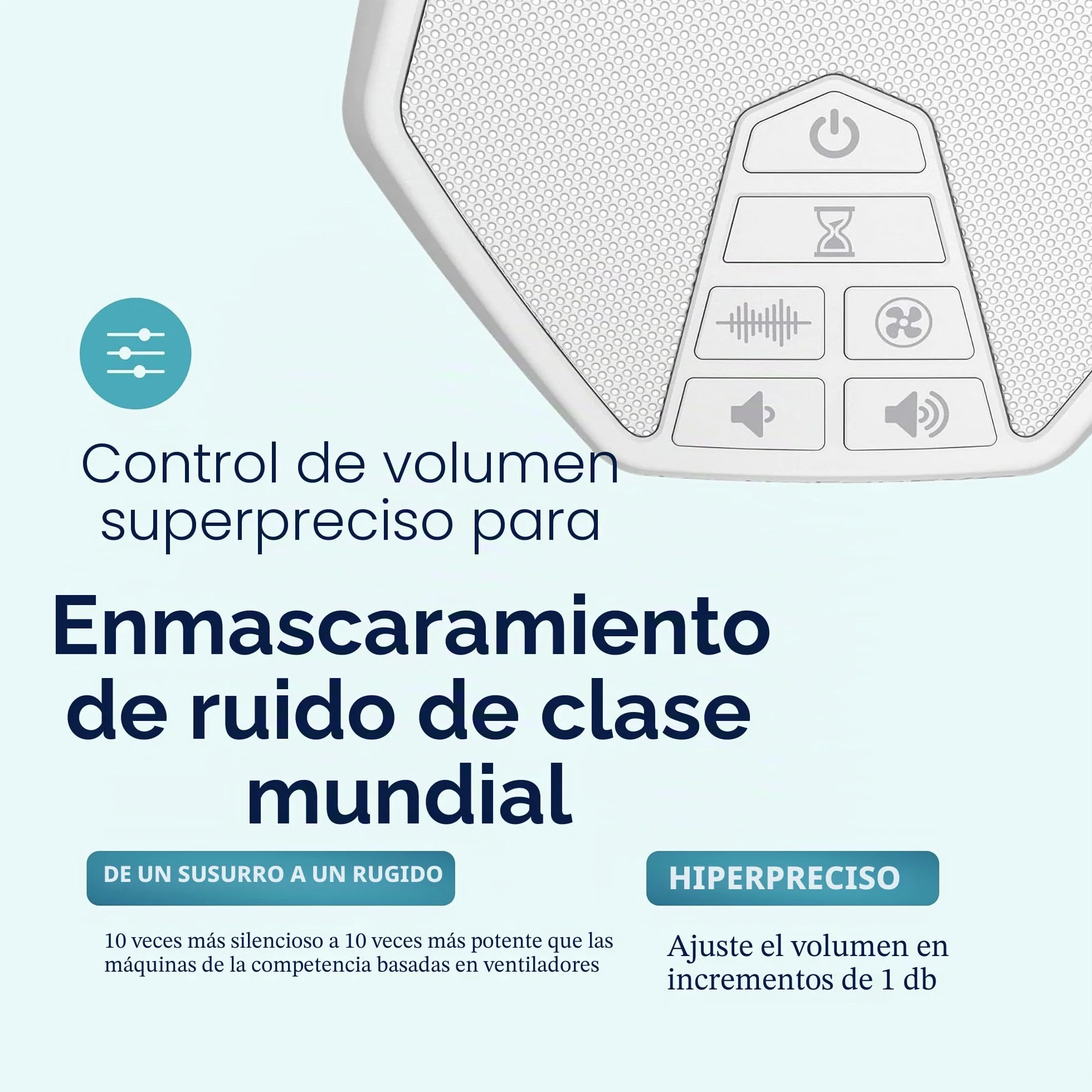 LectroFan Evo Máquina de ruido blanco ventilador sin bucle temporizador apagado blanco