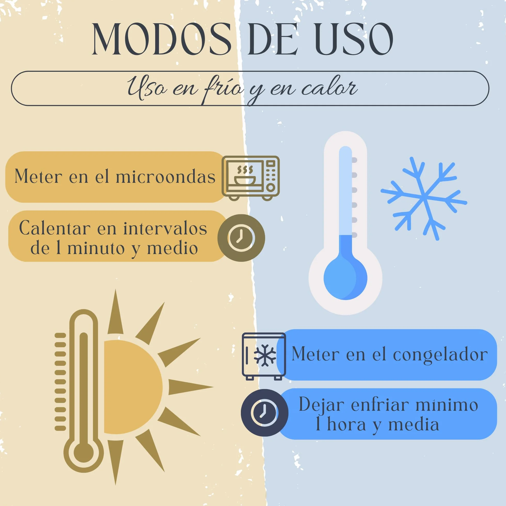 Saco Semillas Microondas Cojín Térmico Ajustable 100% Algodón Trigo Lavanda Alivio Dolores Musculares Menstrual Lumbago Mandala Azul