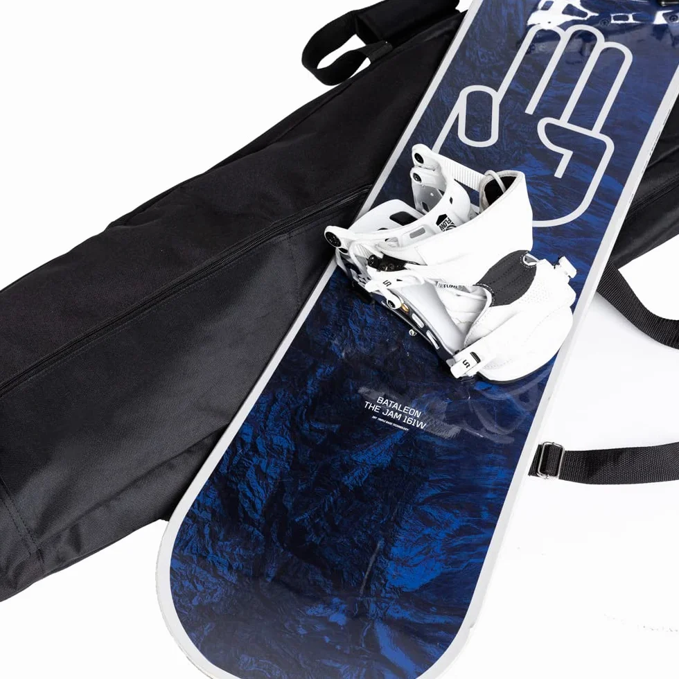 Snowsportshop IVOL - Bolsa impermeable para tabla de snowboard (180 x 40 x 16 cm, acolchada, con asas y correa)