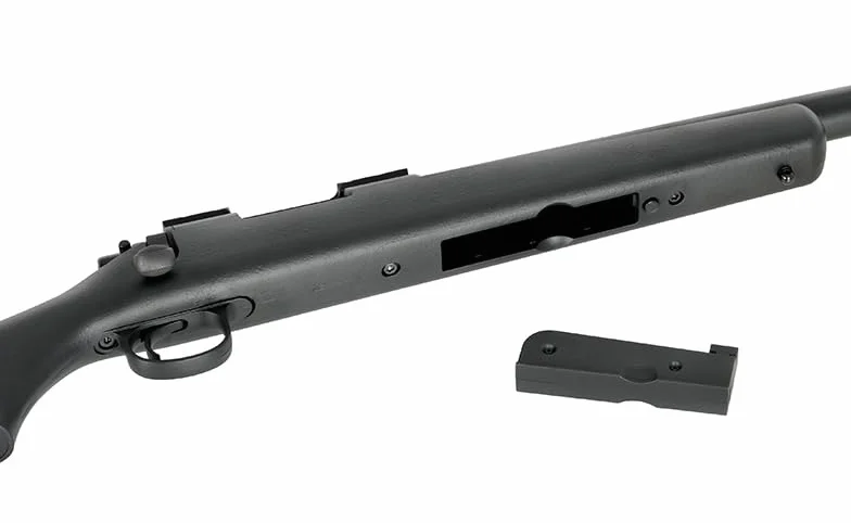 Rifle Francotirador Sniper Airsoft 6 mm VSR-10 CM.701C-U Cyma Negro. Potencia 2,5 Julios. Incluye 1 Cargador. Acción Manual o de Muelle. Versión upgradeada 520 fps