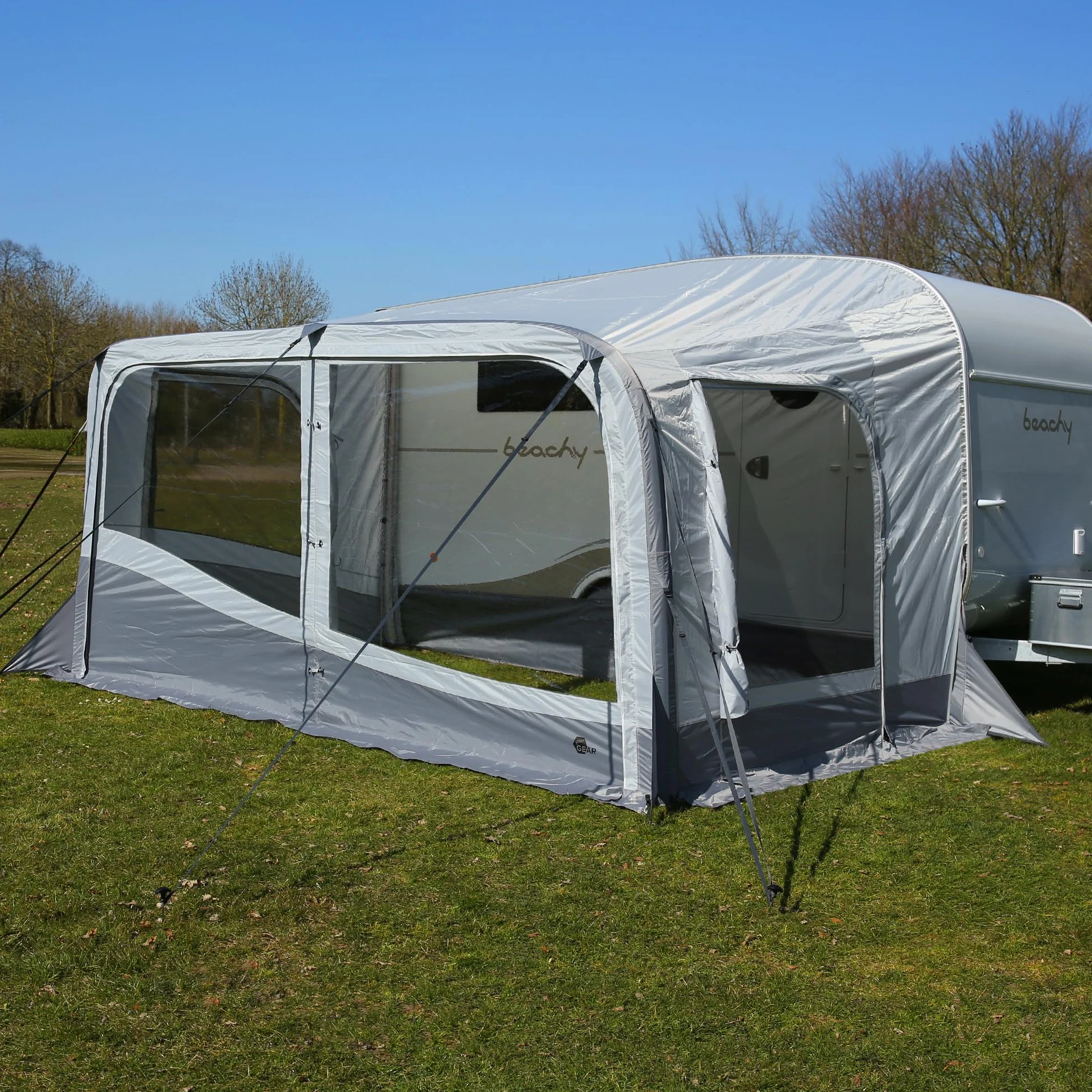 your GEAR Brela Air 360 – Tienda de campaña de aire para Hobby Beachy Caravan – Parasol y toldo para caravana con listón – UV 50+ (para Beachy 360)