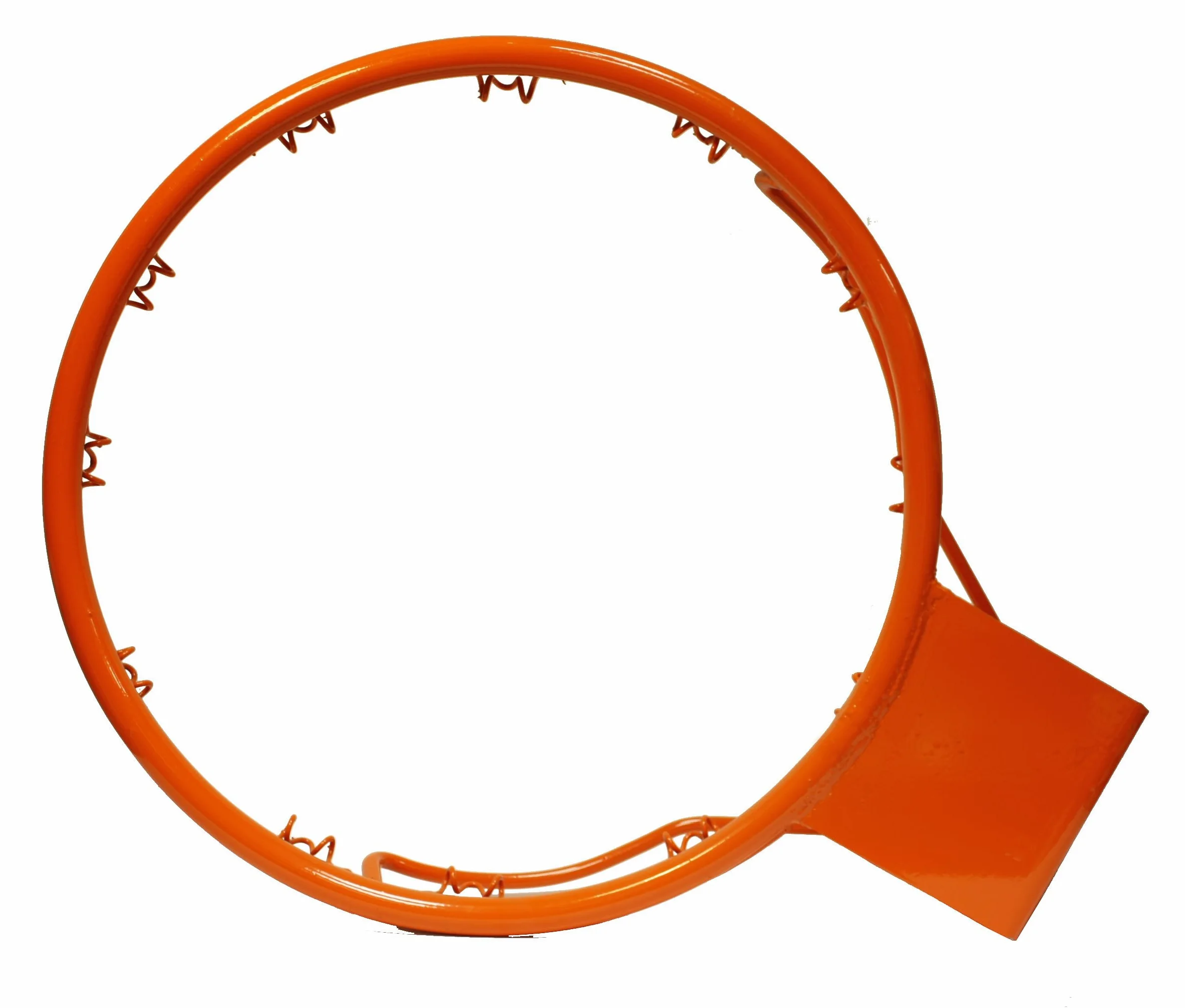 CADENAS ® - Aro Baloncesto antivandálico de Anclaje Fijo, Reglamentario 45 cm diámetro, 15 cm a Pared, Naranja