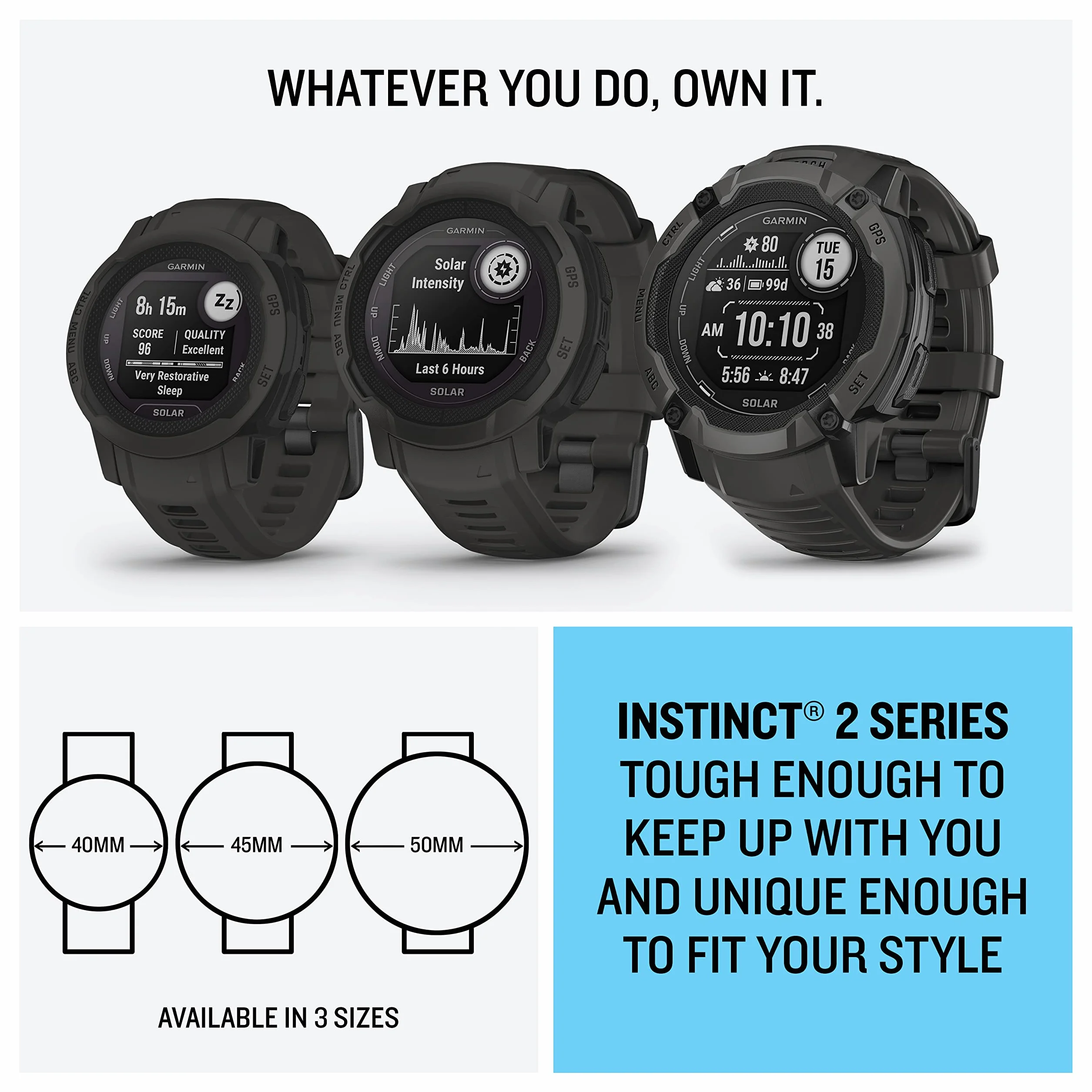 Garmin Instinct 2, Reloj Inteligente con GPS Resistente al Agua, Funciones Deportivas, Pulsioximetría, Puntuación de Sueño y Notificaciones del Smartphone, Verde lima (Reacondicionado)