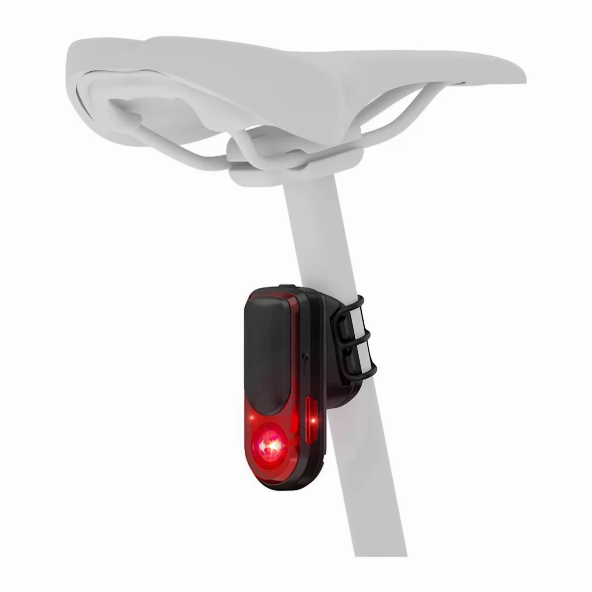SIMPLETEK - Radar trasero de bicicleta luz LED integrada aviso vehículos IPx7 | Radar trasero bicicleta, luz de freno ciclismo, seguridad vial, sensor de vehículos, conexión inalámbrica, recargable