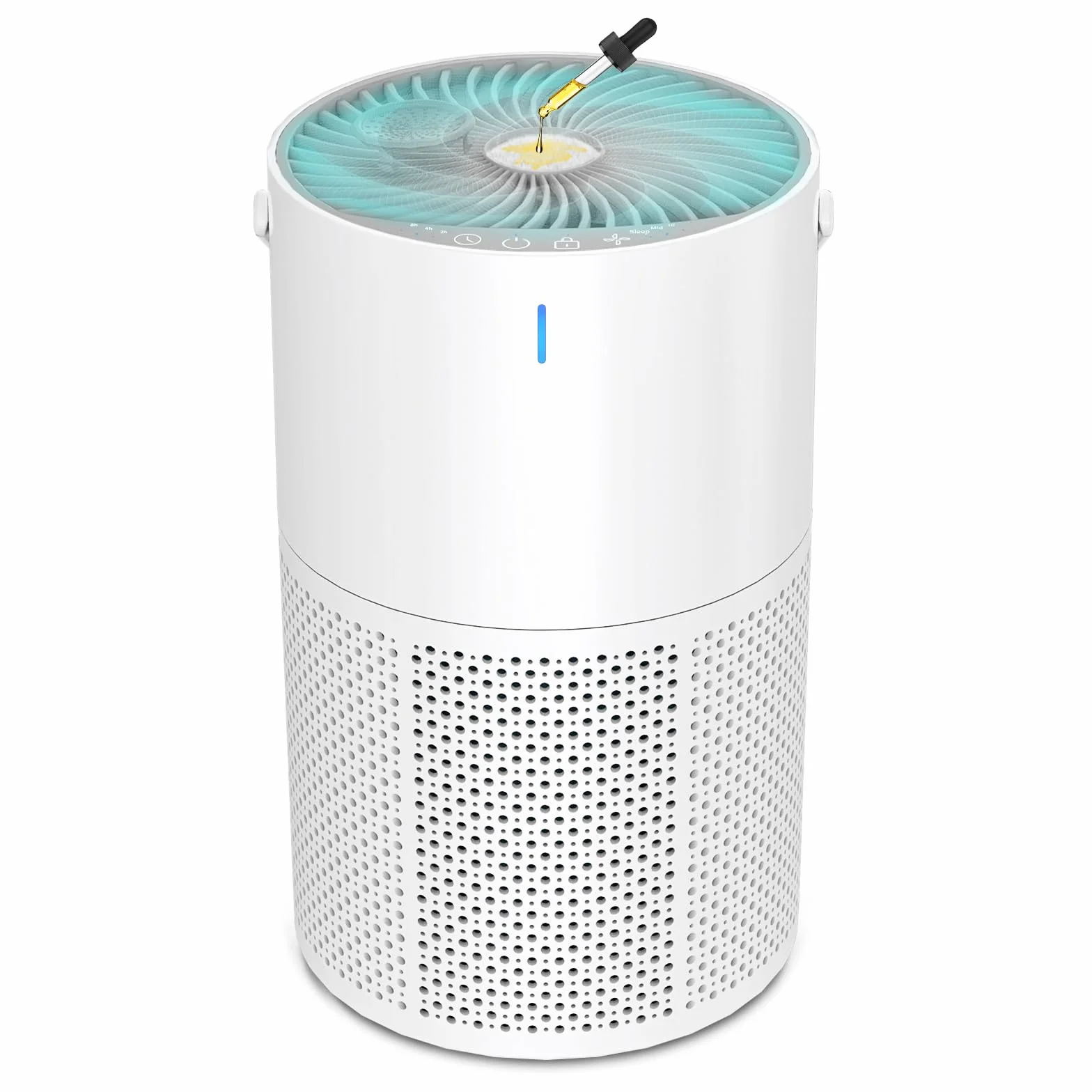 Purificador de Aire con Filtro HEPA, Sensor Inteligente, Aromaterapia