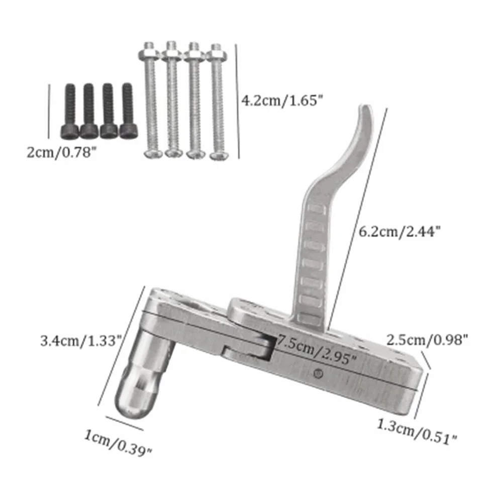 Dispositivo de liberación de acero inoxidable para el área al aire libre pulido DIY gatillo herramienta pulsera tiro arco accesorios