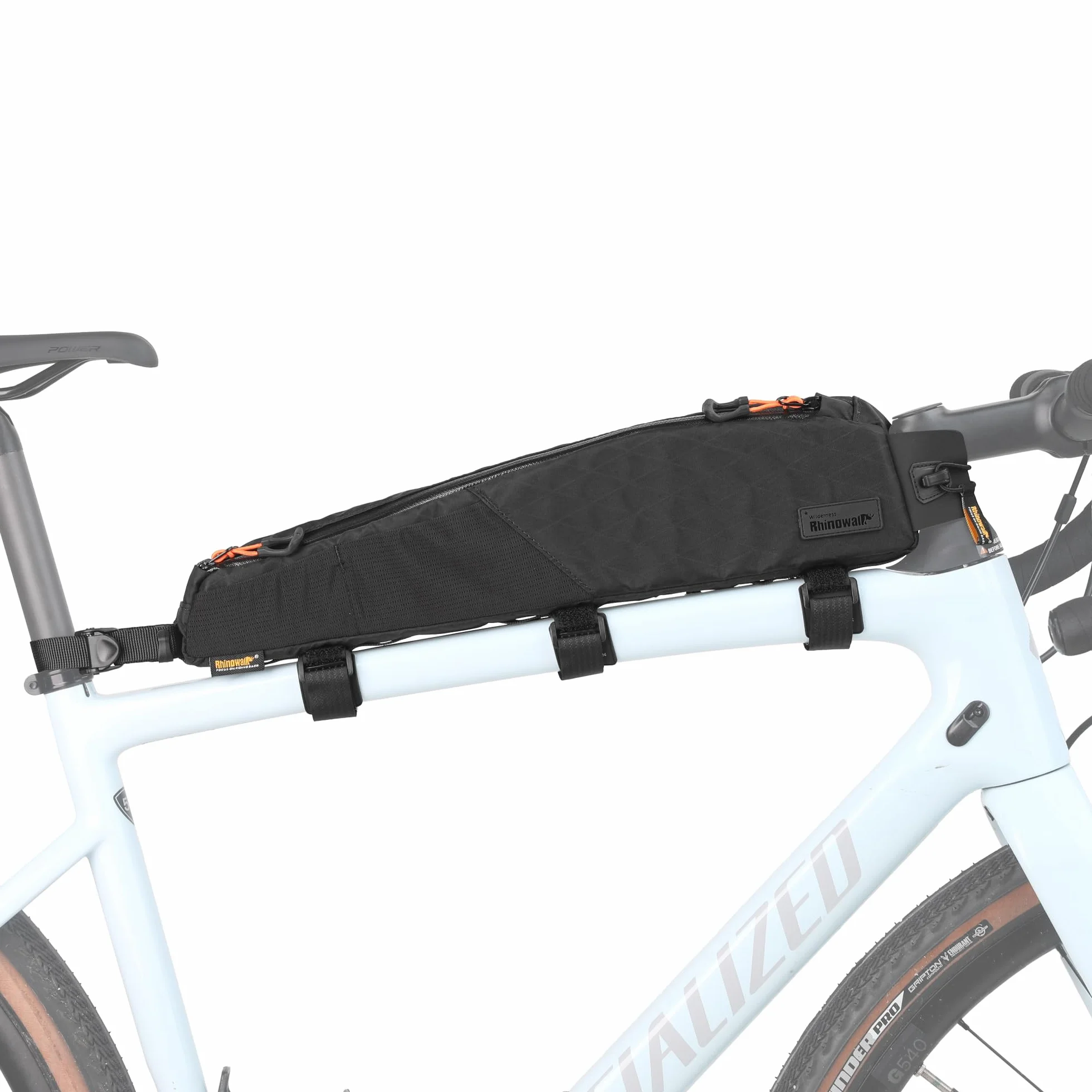 Rhinowalk Bolsa para Tubo Superior de Bicicleta, Impermeable, Accesorio Profesional para Montaña y Carretera (Versión Ampliada), 2,1 L