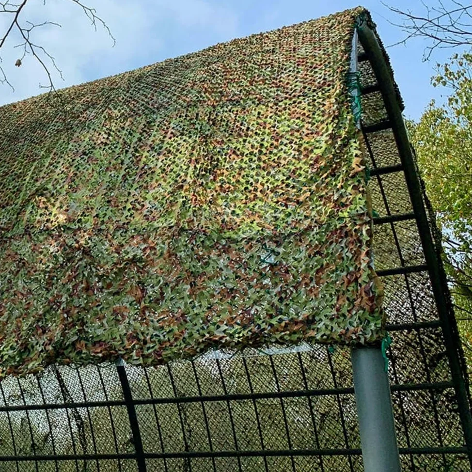 Red de Camuflaje Militar para Jungla, Red de Camuflaje para Caza, Redes Militares Ligeras, Malla para Sombra, persianas, para Cubrir Granjas Militares (4 x 7 m/13 x 23 pies)