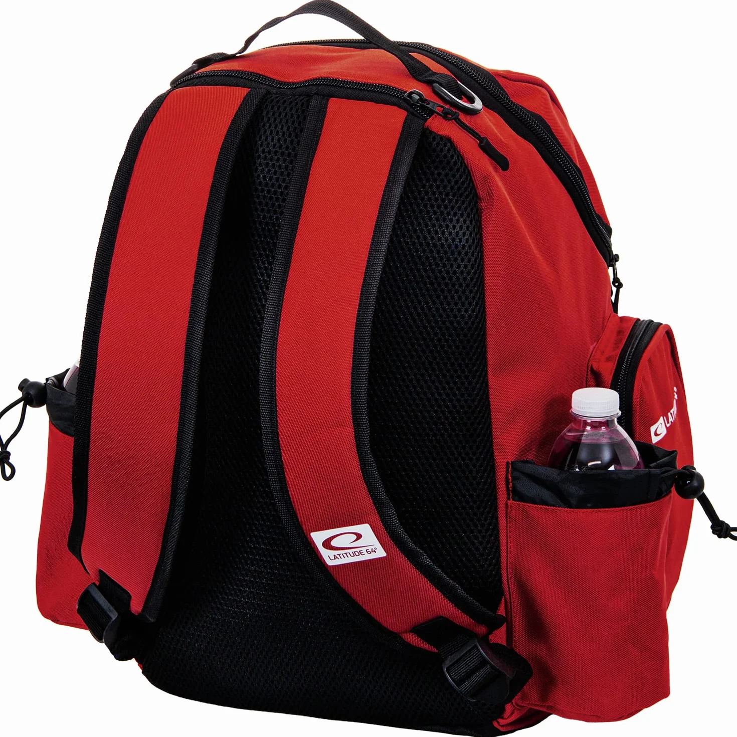Latitude 64 Swift Disc - Mochila de golf | Bolsa ligera para frisbee con almacenamiento de más de 15 discos | Duradero y elegante (rojo salvo)