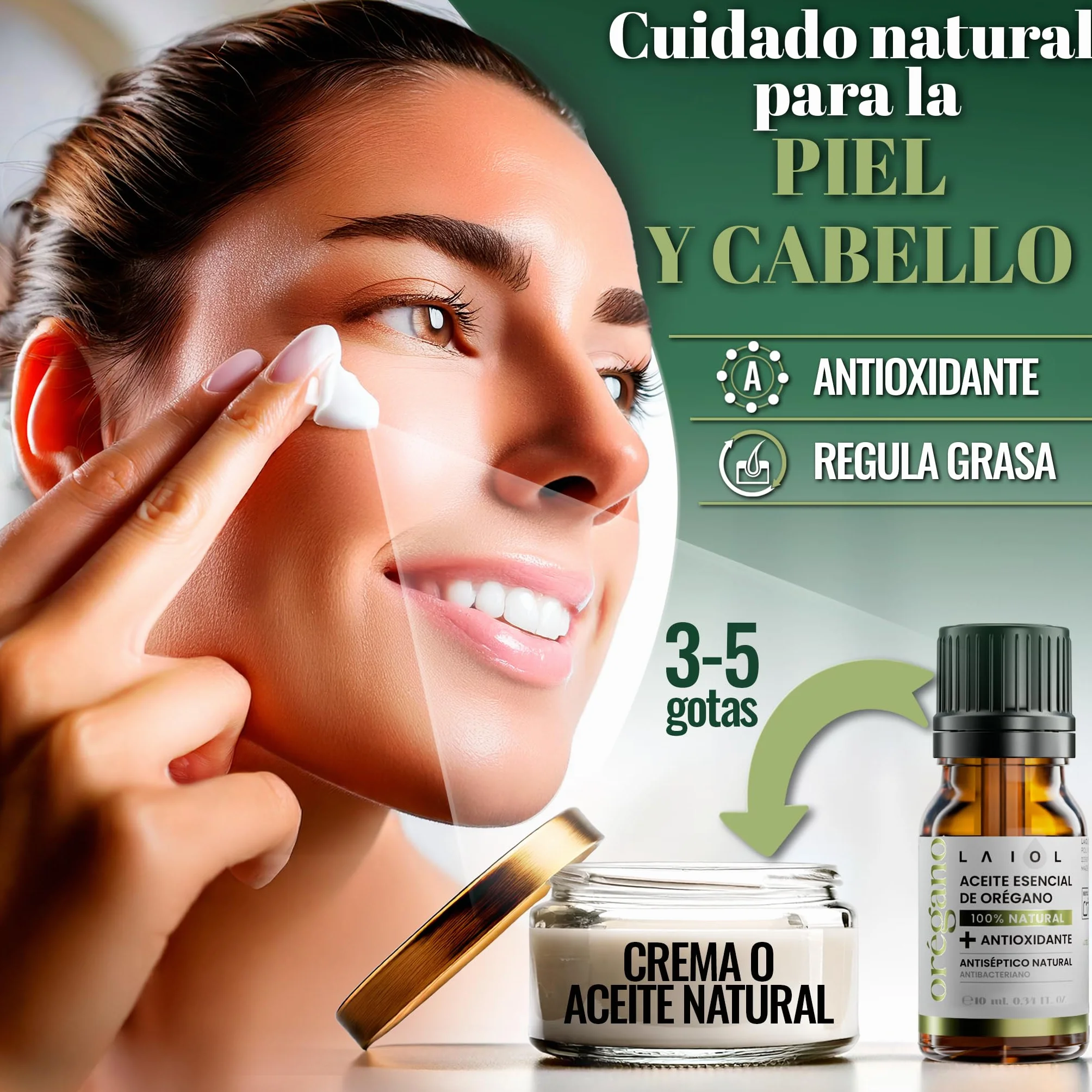 Aceite Esencial de Orégano Puro 10 ml 100% Natural con Carvacrol Orgánico