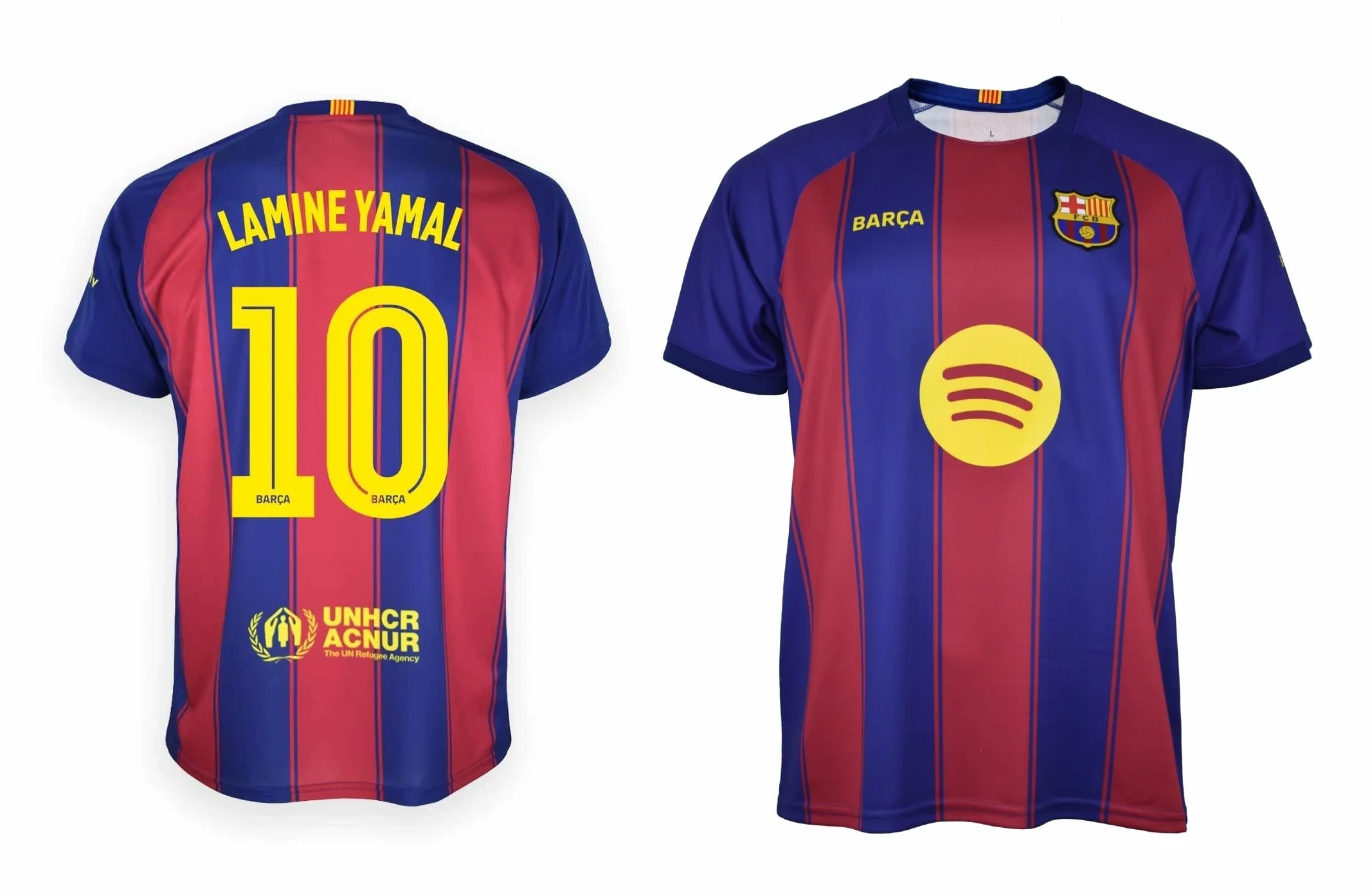 FC Barcelona Camiseta Infantil LAMINE YAMAL 1ª Equipación 25/26 Réplica Oficial Blaugrana