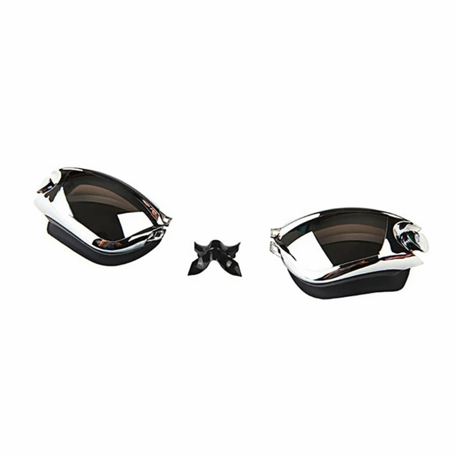 Gafas de natación antivaho impermeables al aire libre Para Deportes | Hombres Mujeres Marco grande con tapones for los oídos de silicona Gafas de natación Gafas for deportes acuáticos