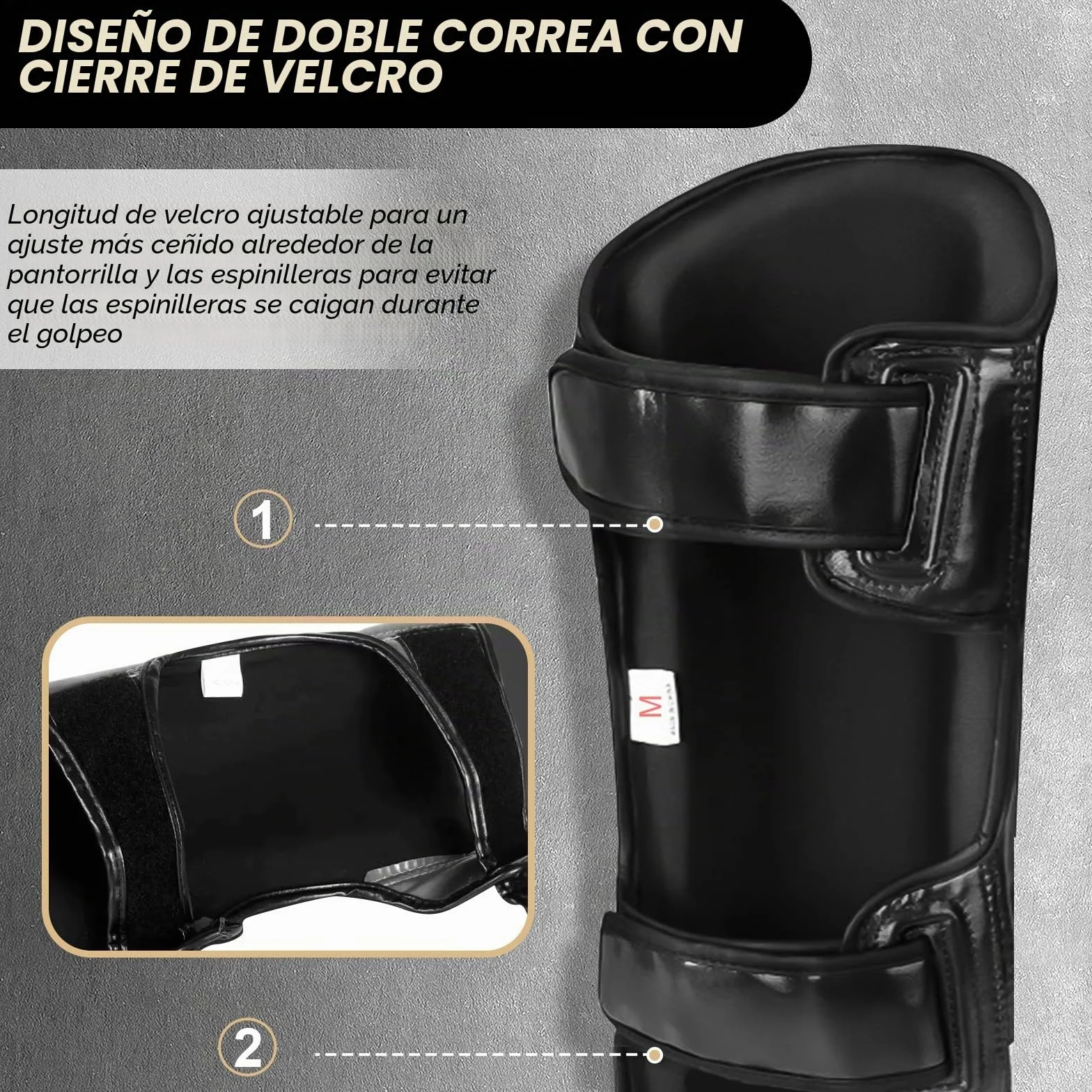 NZQXJXZ Espinilleras de Kickboxing, Espinilleras de Muay Thai, Protectores de Piernas Ajustables con Protección para el Empeine, Equipo de Entrenamiento para Entrenamiento y Combate de MMA