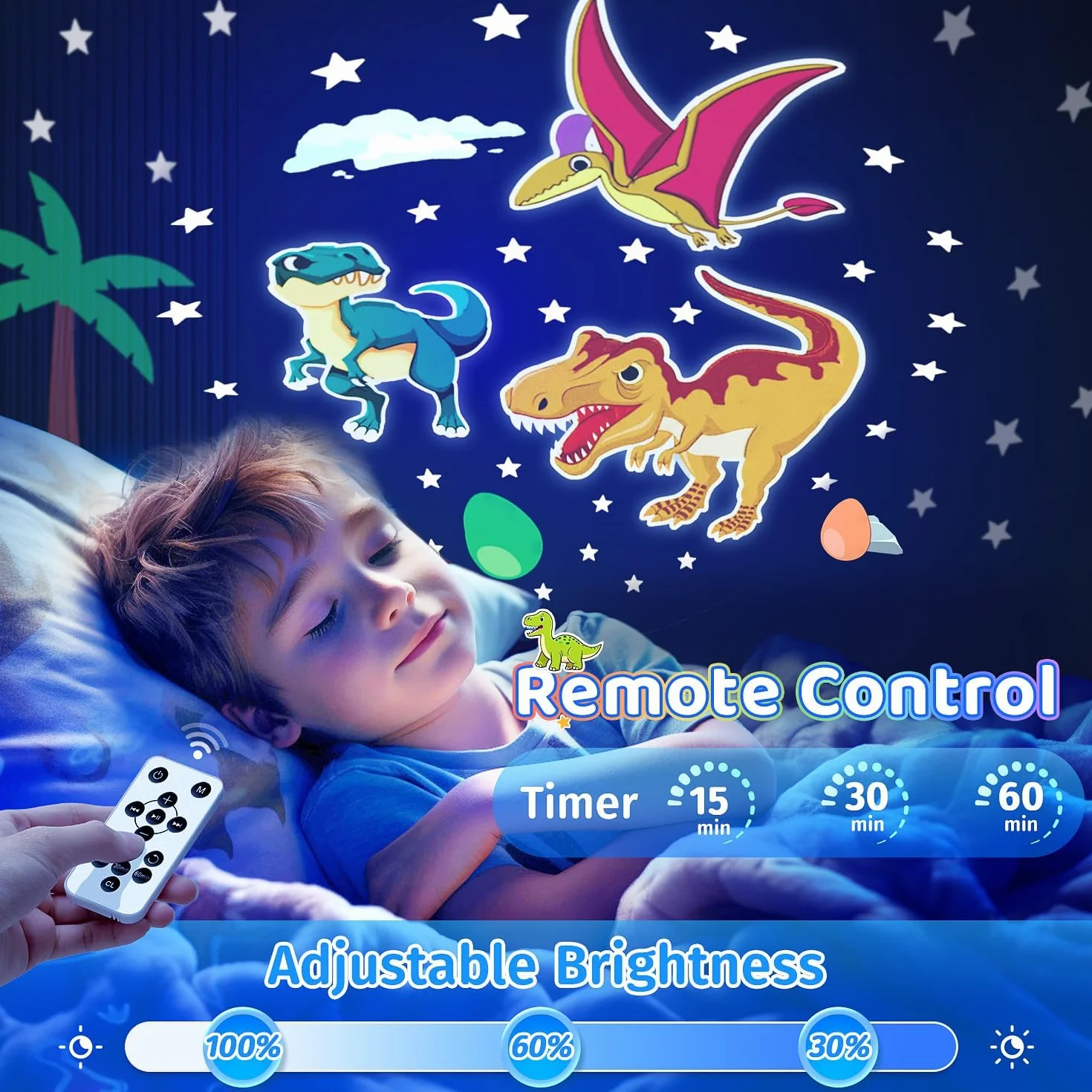 Proyector de Galaxias y Estrellas Real, 15 Temas & Música Bluetooth, Luz Nocturna Infantil, 360° Rotación, Juguete para Niños 1-5 años
