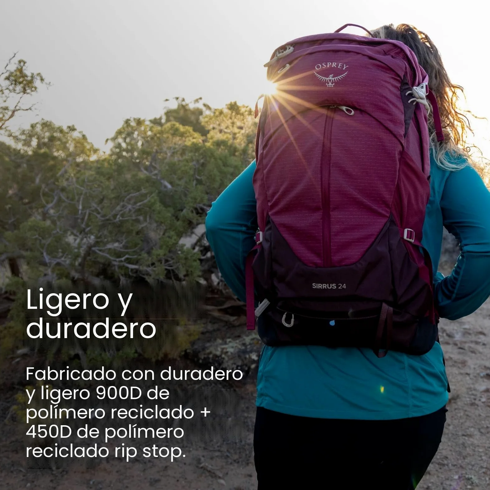 Osprey Sirrus Mujer Mochila, 24L, Succulent Green, O/S