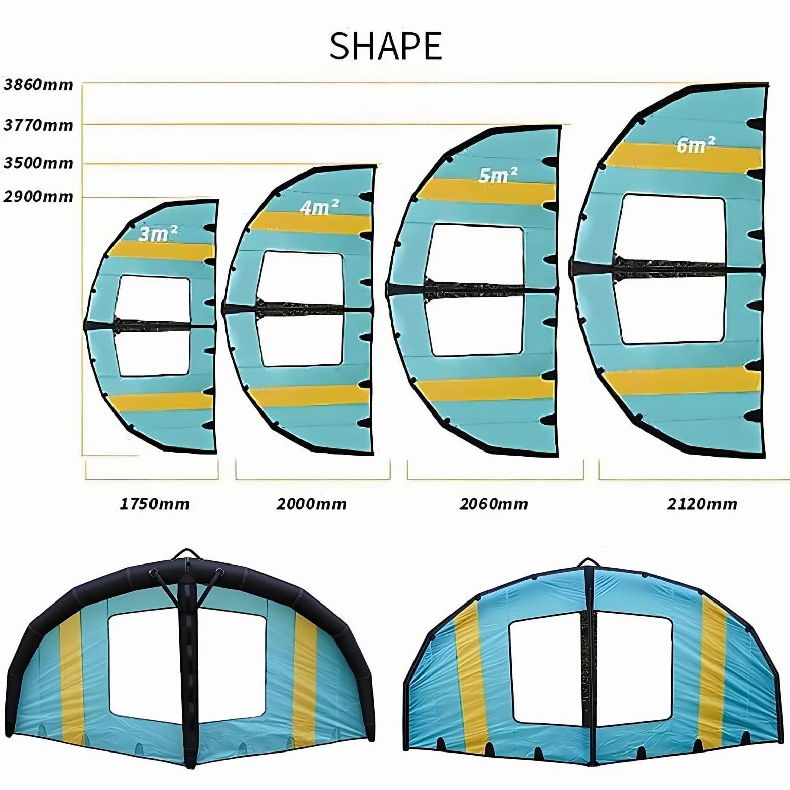 Tabla inflable de aluminio con vela de windsurf para adultos, tela Oxford duradera y PVC, ideal para deportes acuáticos y esquí de nieve surf