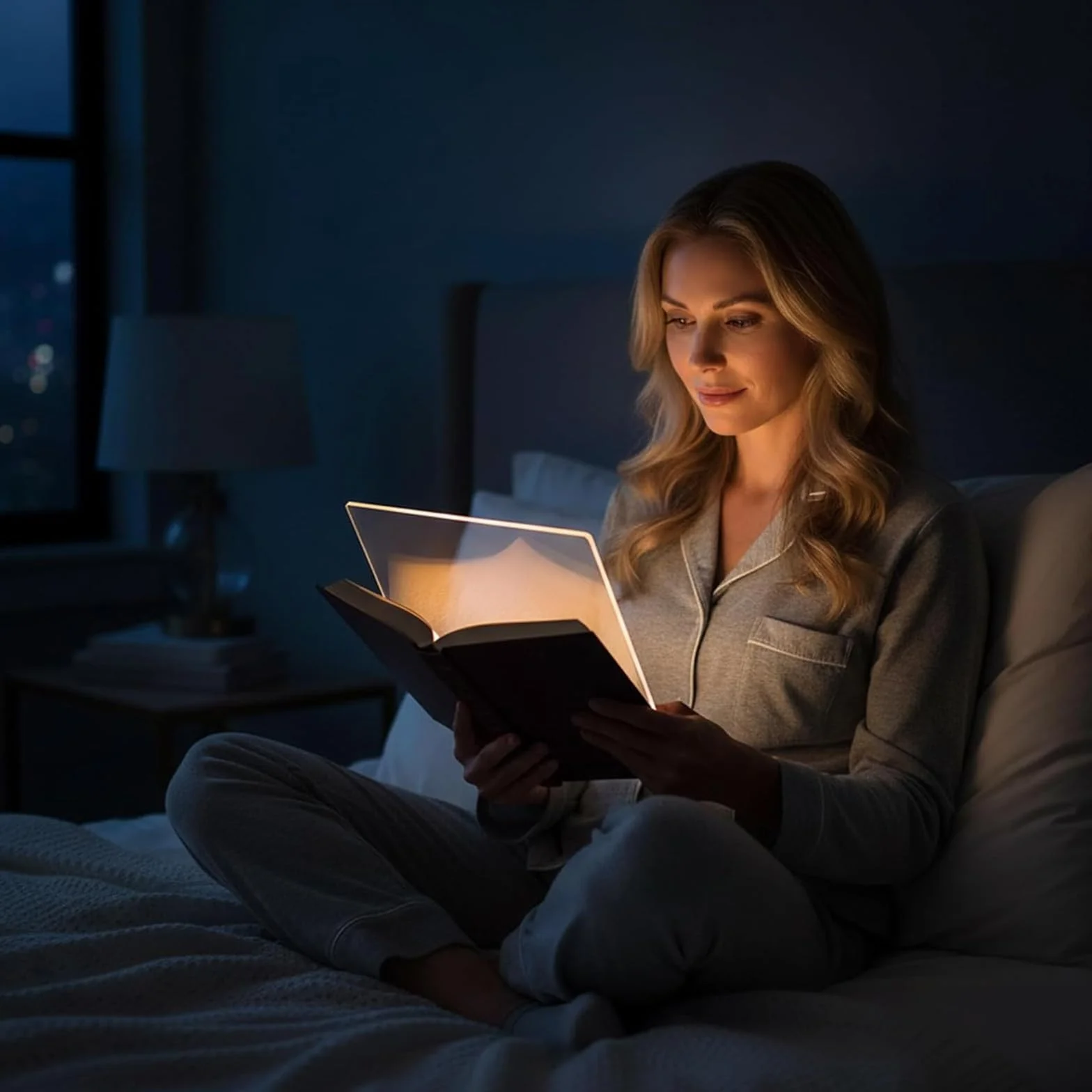 Genérico Smart LED Book Light Luz para Leer Libros en la Cama Luces Planas para Lectores