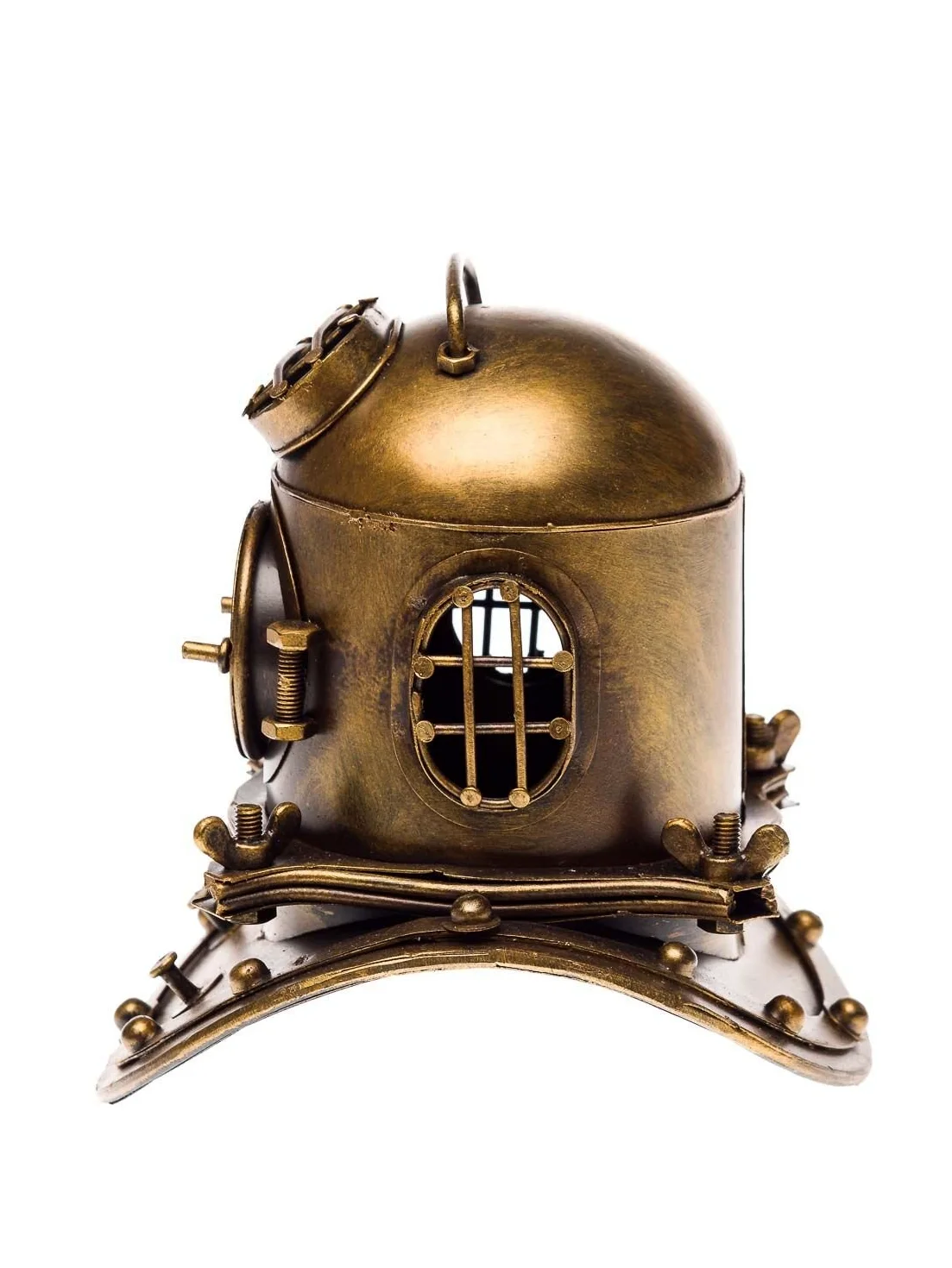 aubaho Casco de Buceo immersione subacquea Metal decoración 18cm Maritim Campana
