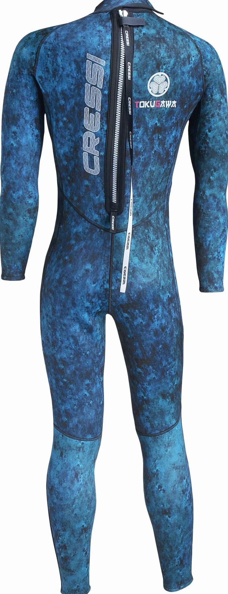 Cressi Tokugawa Man Monopiece 3mm - Traje de Neopreno de una pieza , Azul Camuflaje, para los Hombres