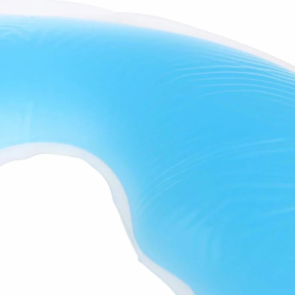 Silicon U-Shape SPA Pillow Gel Face Pad Cojín de Masaje para Cama de Belleza Azul 31 x 26 cm