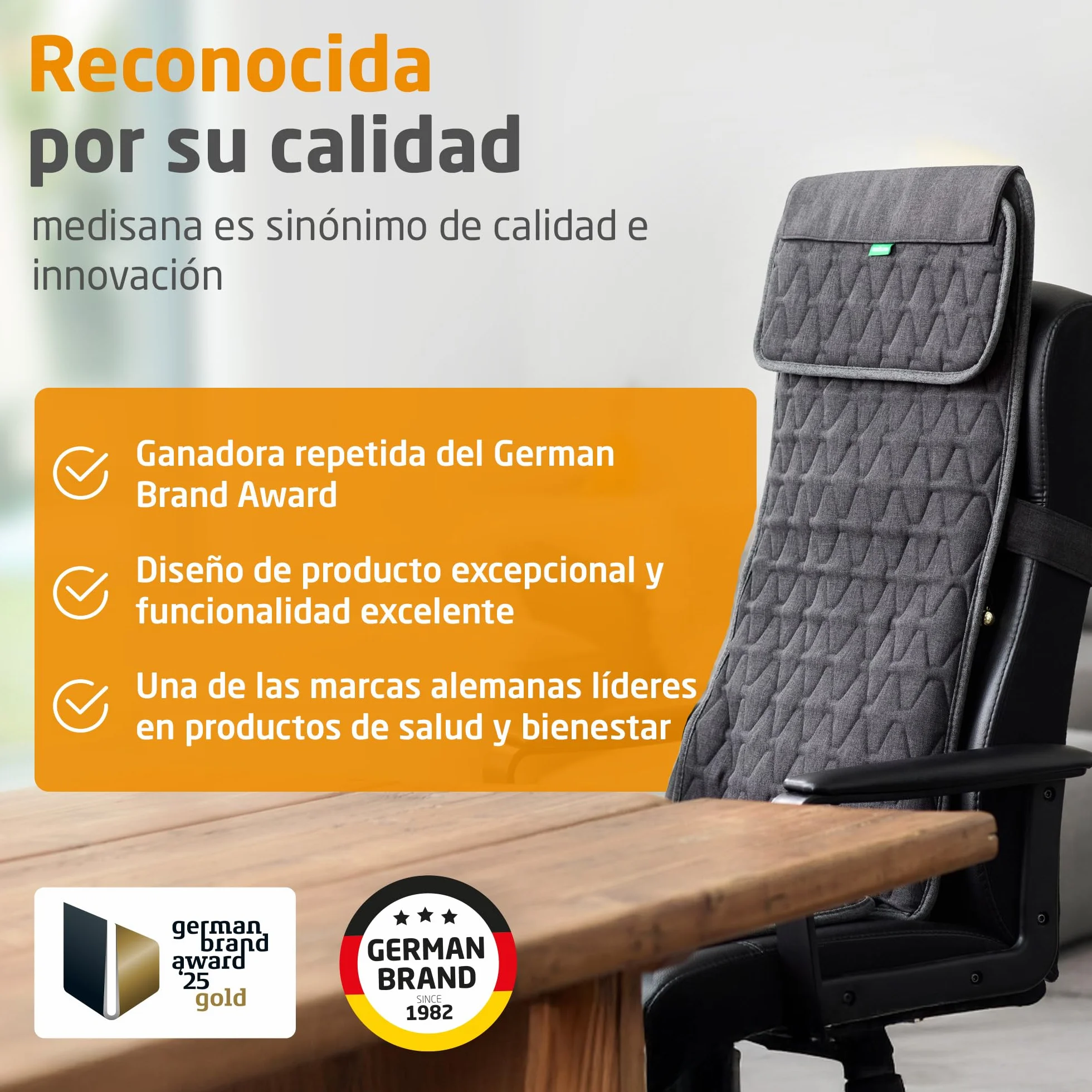 Medisana MC 700 Funda de Masaje Shiatsu, Masajeador Cervical y Espalda, Esterilla Extrafina con Calor