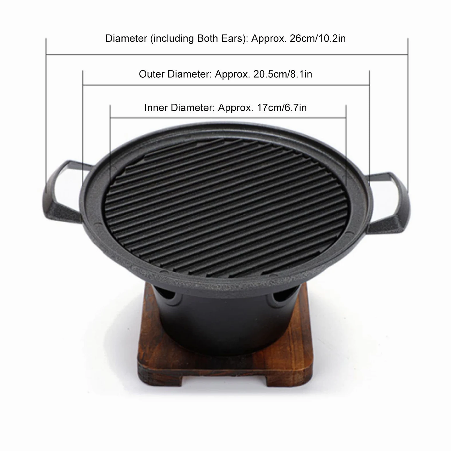 Parrilla portátil de carbón para interiores sin humo, barbacoa de mesa para picnic en casa y camping, equipo compacto de cocina al aire libre