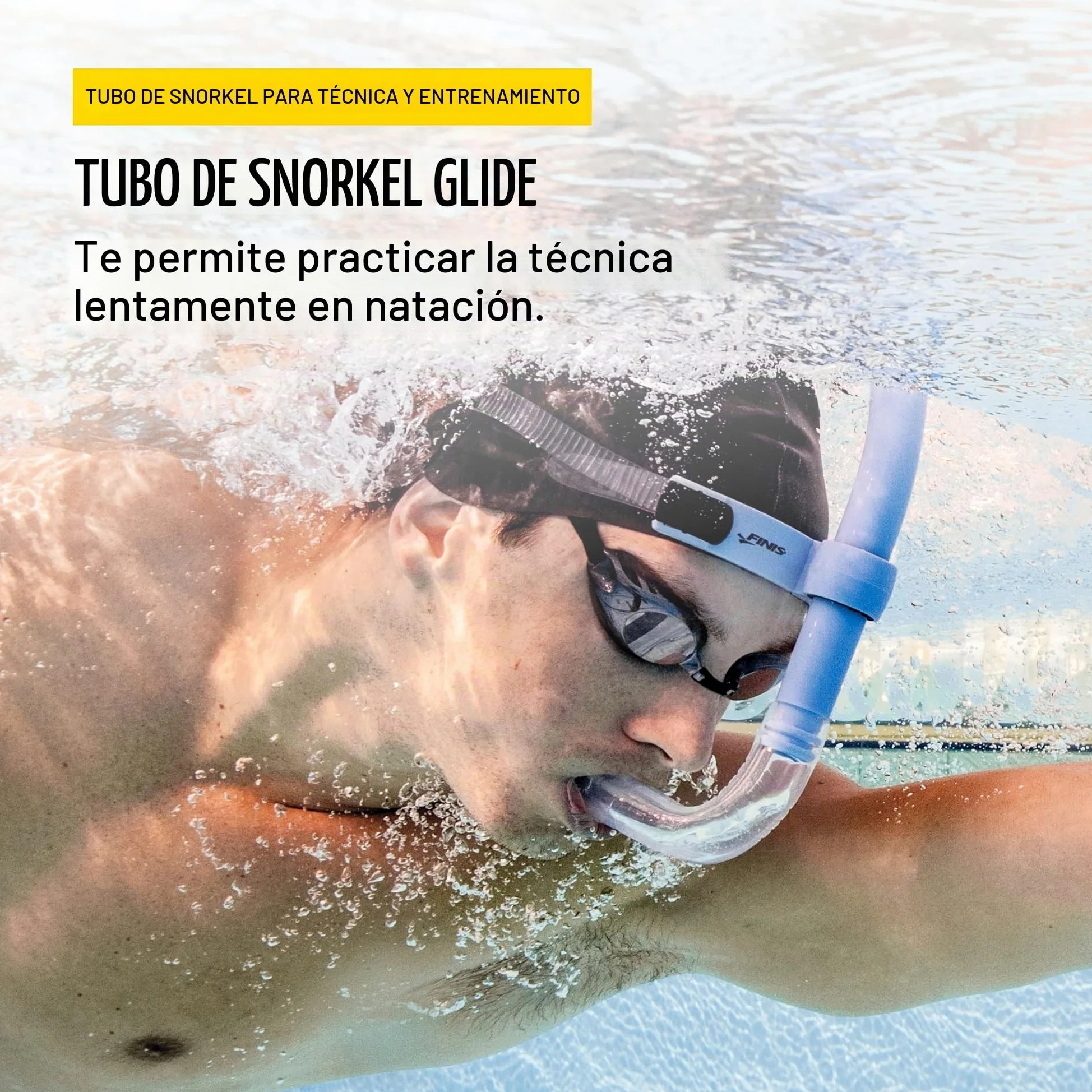 Finis Glide Tubo de respiración para natación, Unisex Adulto