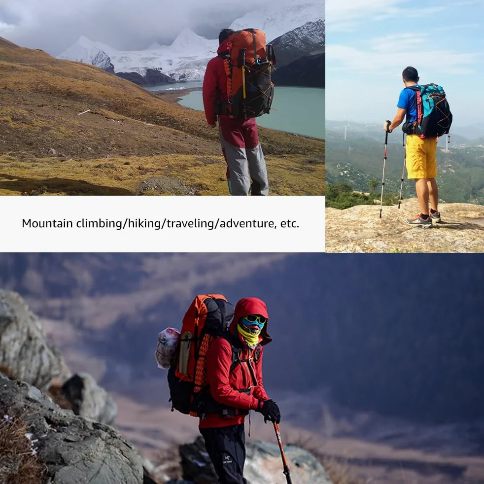 3FULGEAR - Mochila de senderismo para hombres y mujeres, 56L (40+16), ligera, para acampar al aire libre, mochila de senderismo
