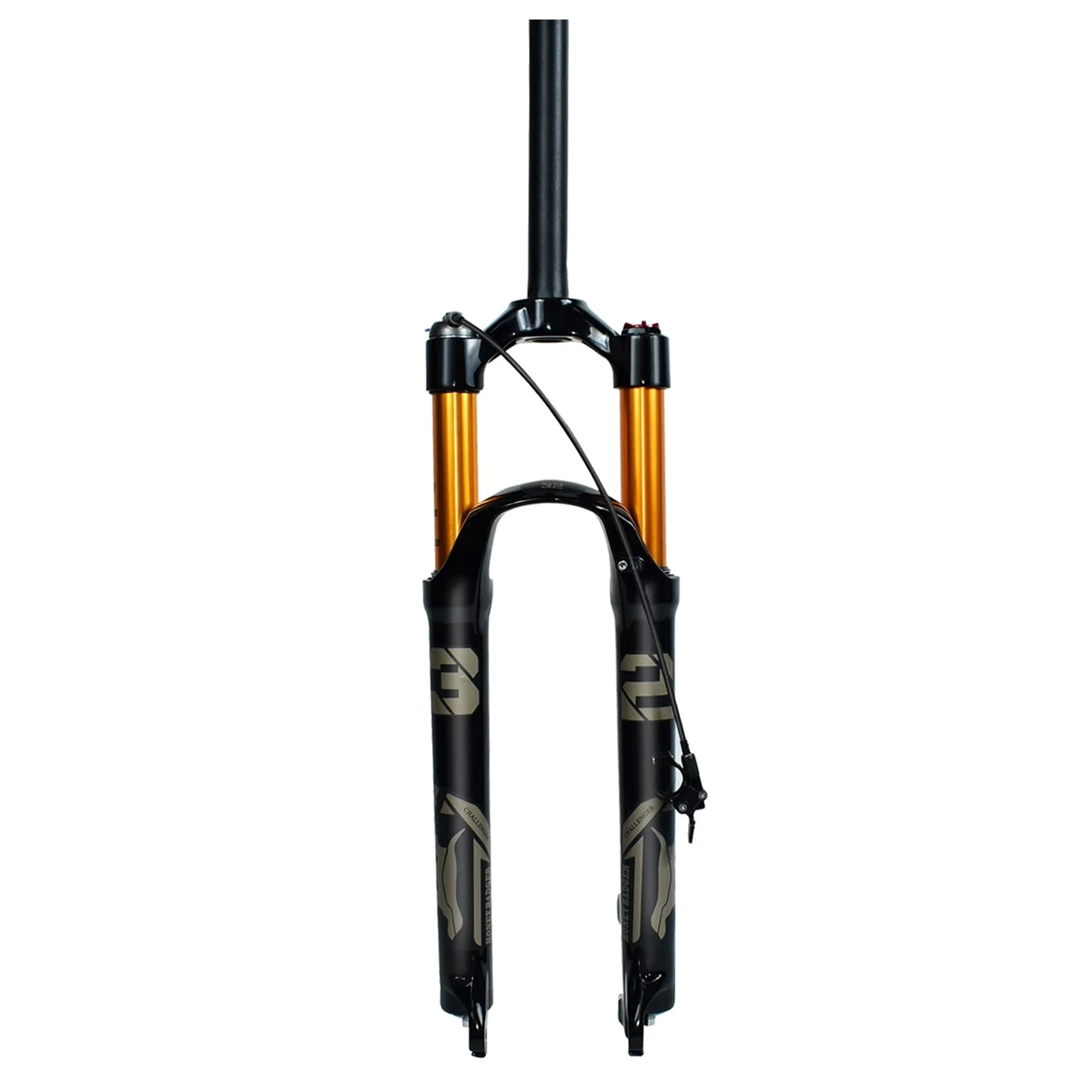 Horquilla De Suspensión Air para MTB 26, 27,5 Y 29'' Horquillas Delanteras De Liberación Rápida Recorrido De 100/120mm Tubo Recto/cónico Freno De Disco(Black Straight,26''-120mm)
