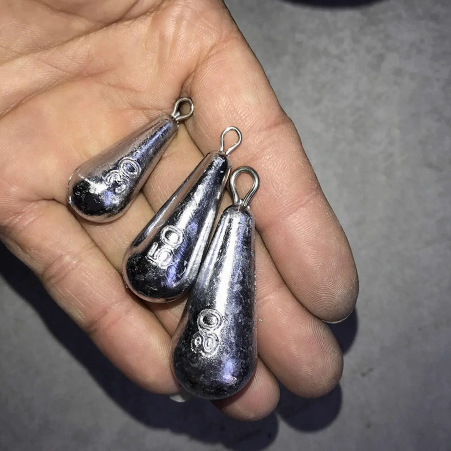 Plomo de Pesca Pesada 150 g 200 g 250 g 300 g 400 g 500 g Forma de Gota de Lluvia Pesos de Pesca en el mar Pesos de sedal de Agua Dulce de Agua Salada para bagre de Trucha lubina