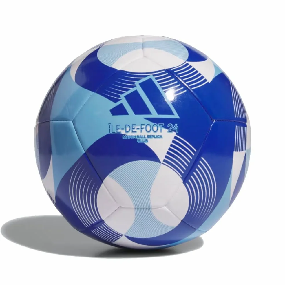 adidas - Balón de fútbol Unisex para Adultos, Color Blanco/Cielo Claro/Azul Real del Equipo, 5