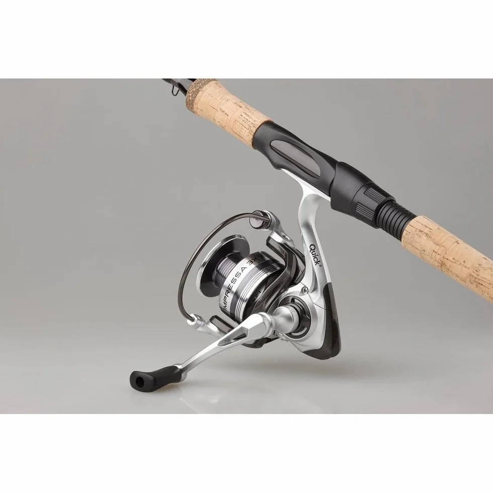 DAM Impressa Classic Spinning Combo, Freshwater Angler Fishing Rod & Reel Pike Perch & Zander, Strong Leightweight & Versatile, Black, 1.80m - 2.7m Moderate Fast Rod, 1000-3000 Size Reel