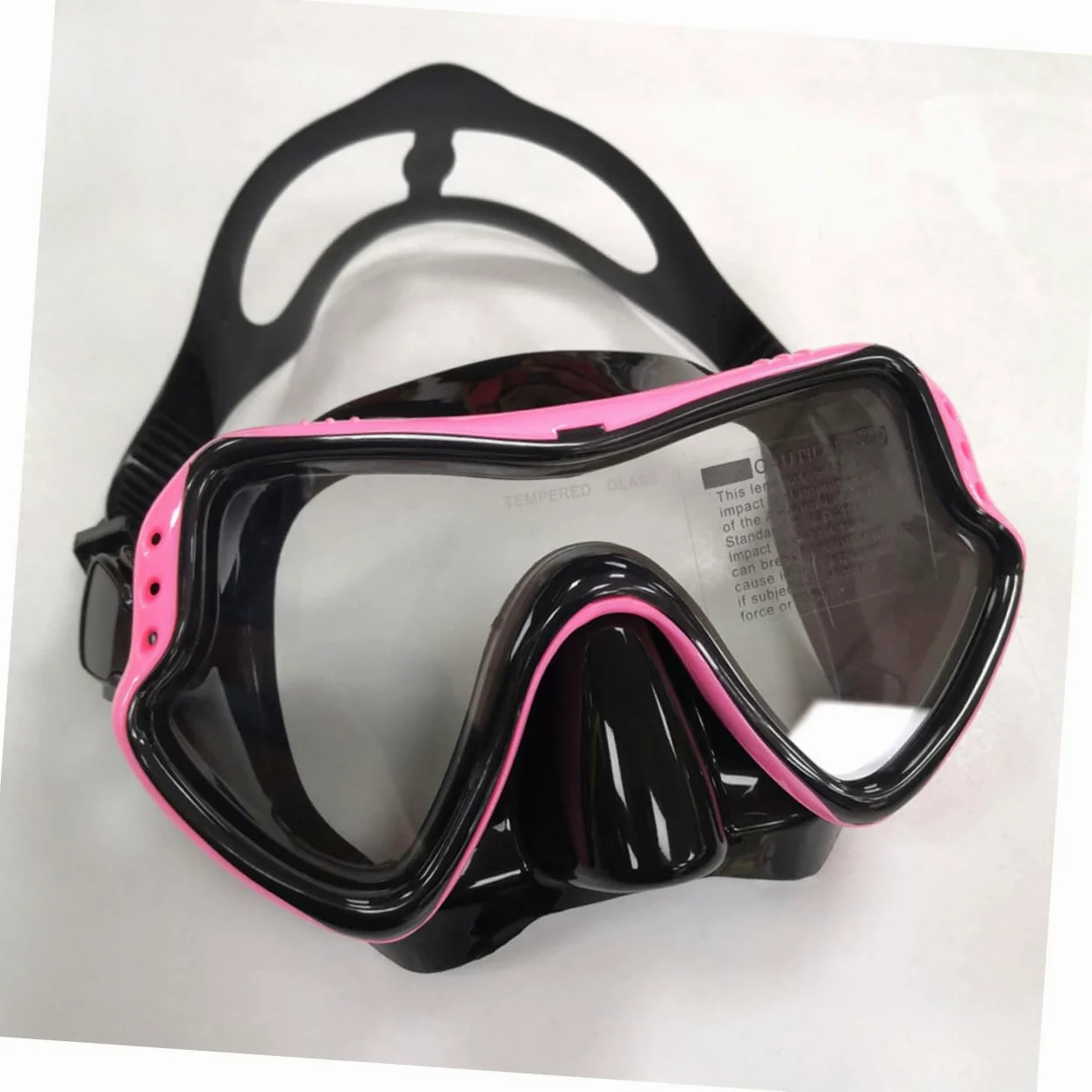 Gafas de Snorkel para Niño, Máscara de Buceo de Silicona Rosa | Diseño de Ventana Única, Orificios de Drenaje Unidireccionales, Cinta Elástica Alta, Facilita la Entrada de Aire