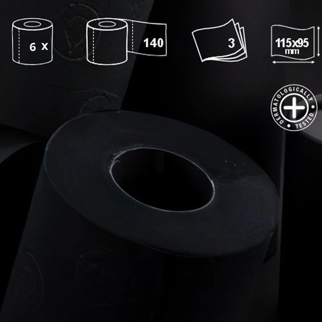 Renova Papel higiénico Negro 1 pack 6 rollos