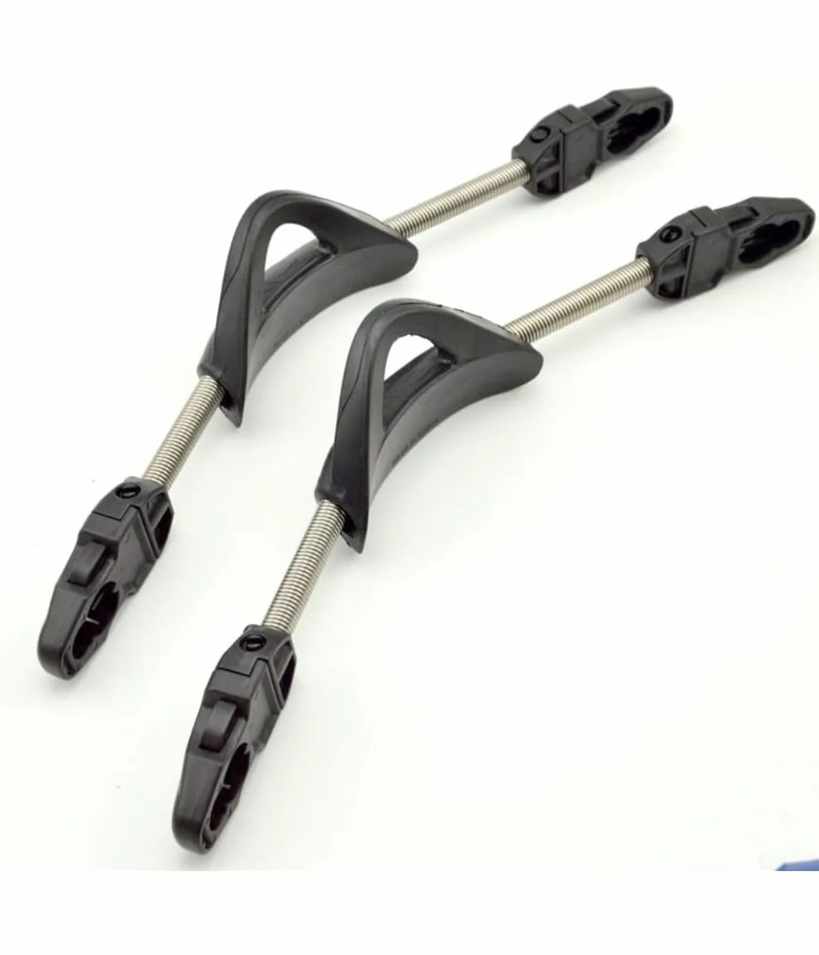 Correas de aleta de resorte, aletas fijas, acero inoxidable 304, resistentes al agua de mar, buena tenacidad, para Cressi, Mares Fin (M, negra), 2 unidades