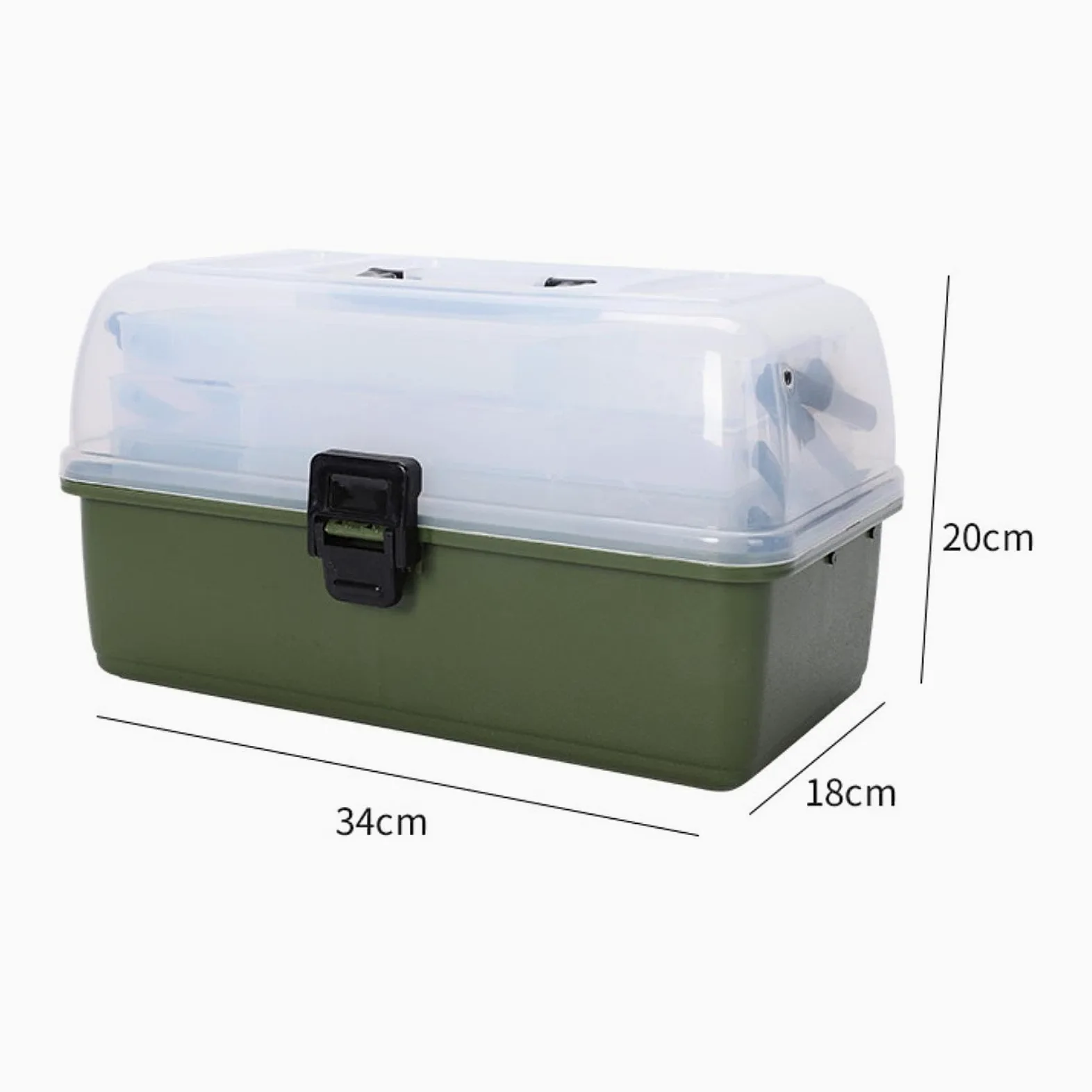 Caja de Aparejos de Pesca Multifuncional de Varios Niveles, Ligera, con Espacio para Guardar El Cebo.