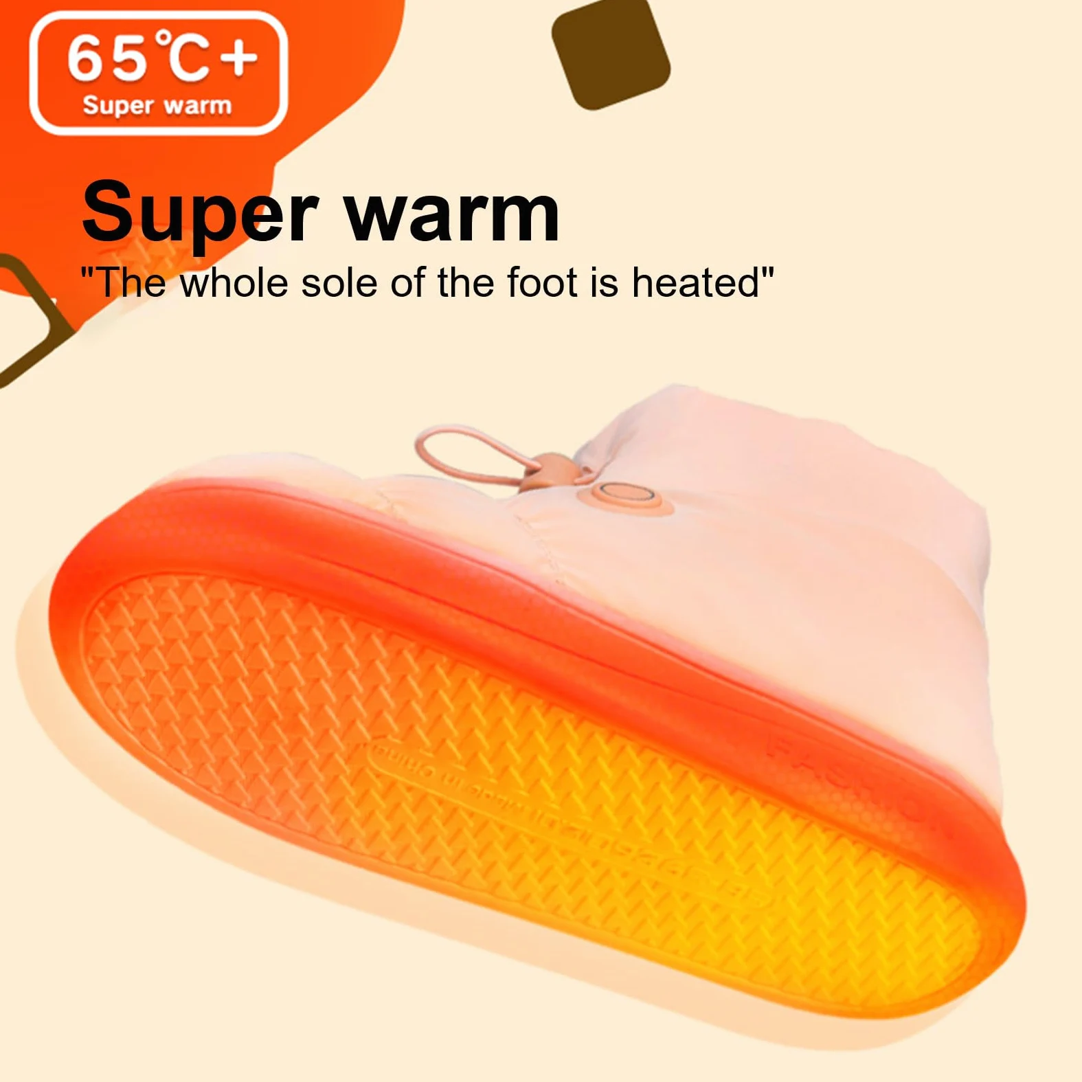 Calzado de calefacción, botas térmicas - Pies calentados - Calzado térmico para pies - Calentadores de pies eléctricos Calentadores de Pies Calentadores Eléctricos para Calzado para Hombres Cómodo