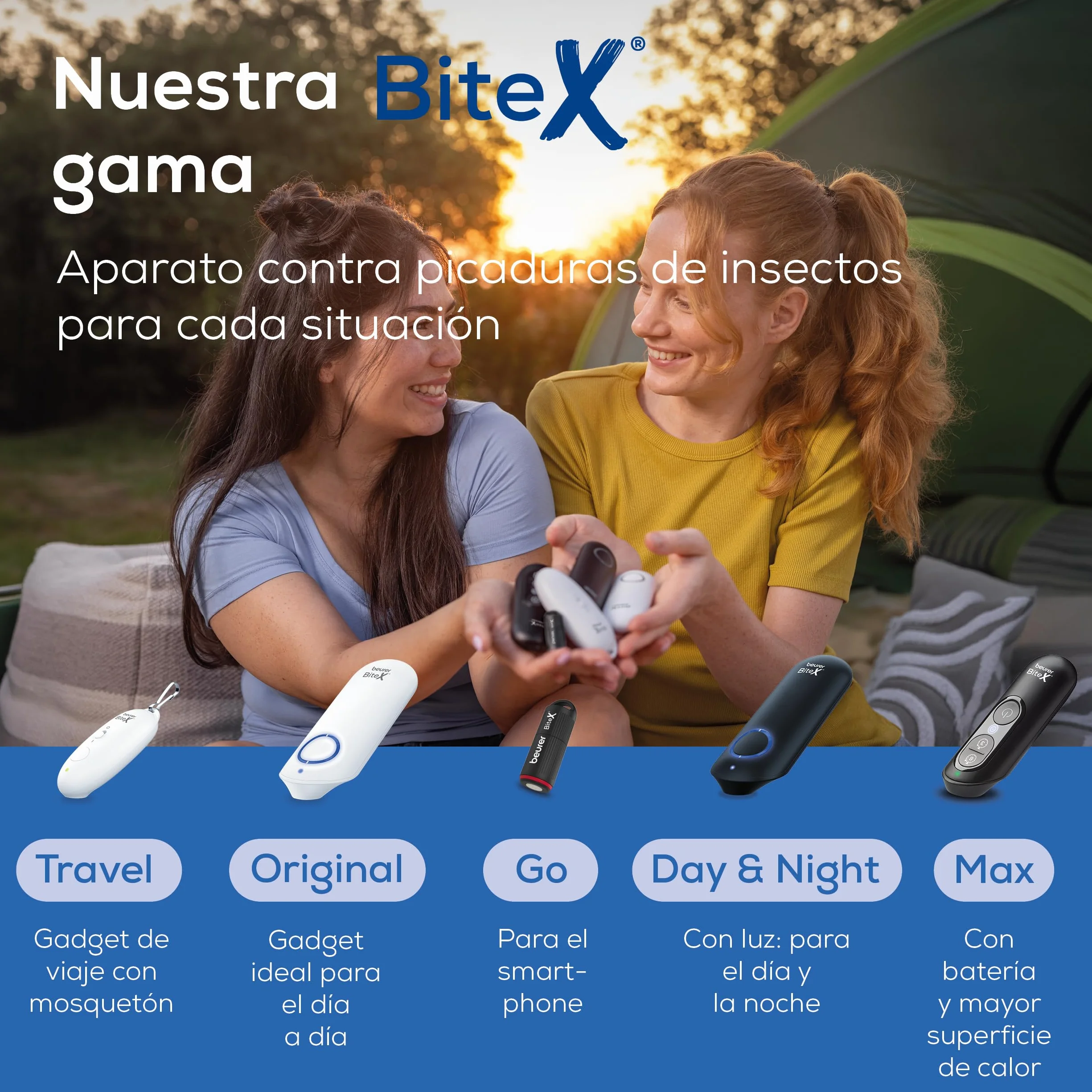 Beurer BiteX Day&Night BR 90 Aparato contra picaduras de insectos, dispositivo térmico electrónico