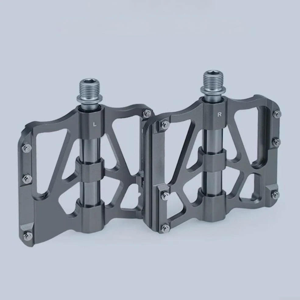 Honseadek Pedales de bicicleta, plataforma de 9/16 pulgadas de ancho con 3 rodamientos sellados, aleación CNC Alusmallum antideslizante para bicicletas plegables de carretera de montaña, color