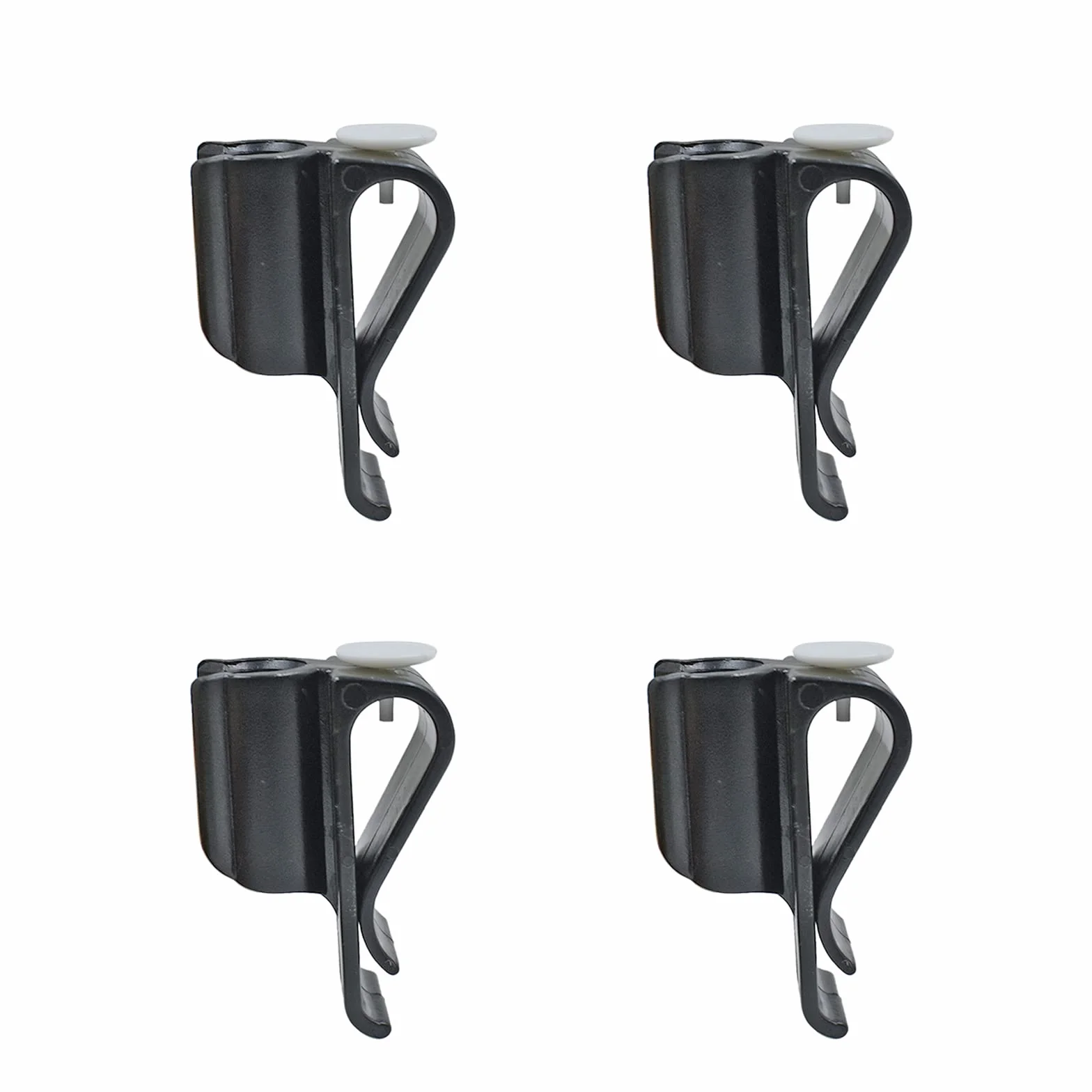 4 clips para bolsas de palos de golf en soporte para putter, soporte de sujeción de plástico duradero, color negro, accesorios de golf para hombres y mujeres
