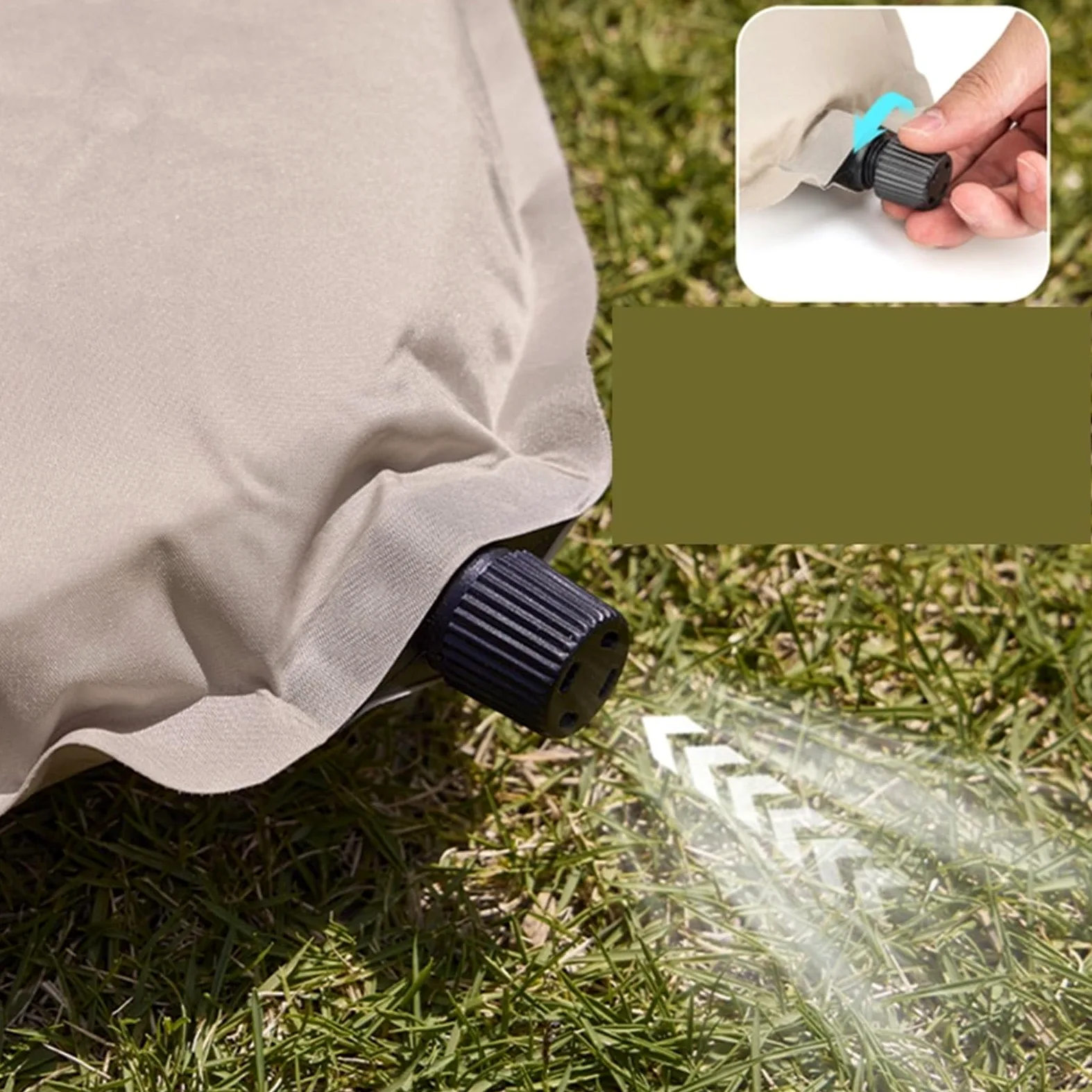 Colchoneta de Camping autoinflable Estera Plegable for Acampar al Aire Libre