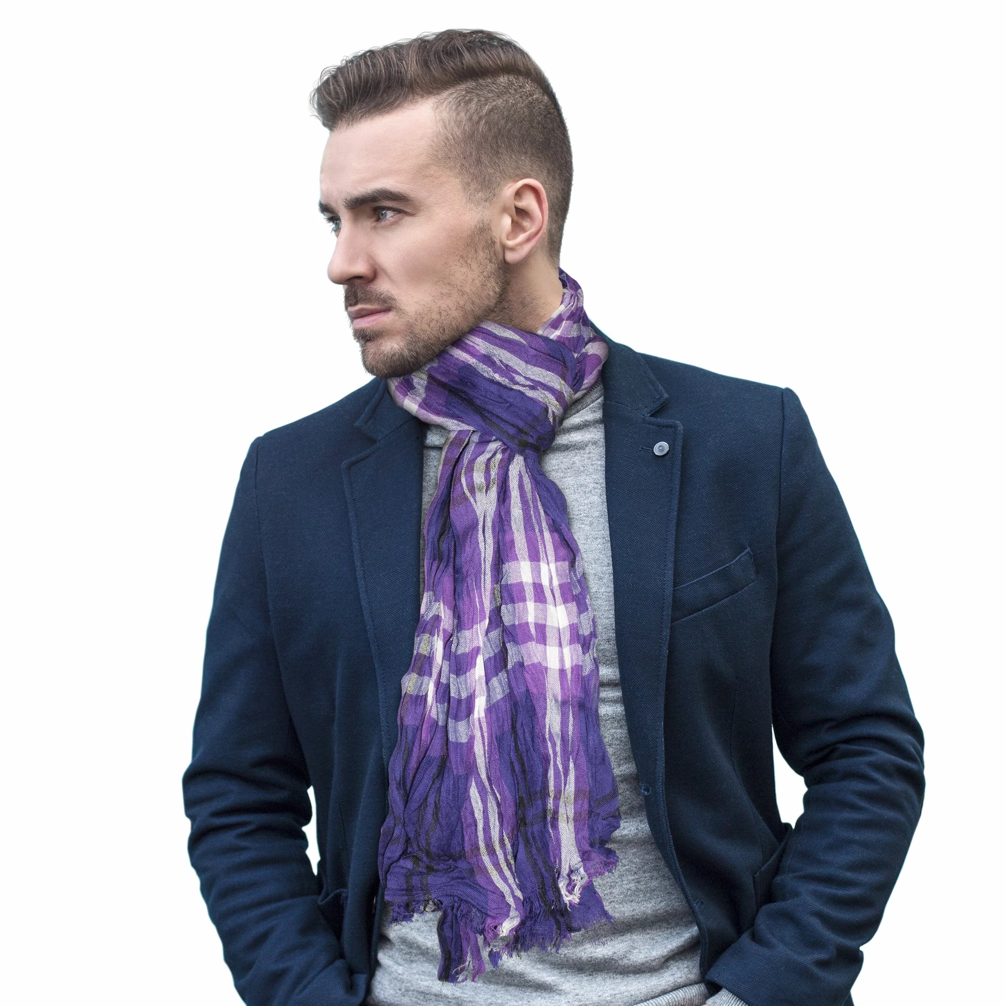 Littlearth Crinkle NFL Minnesota Vikings-Bufanda a Cuadros, Color del Equipo, 70 x 25 Unisex Adulto