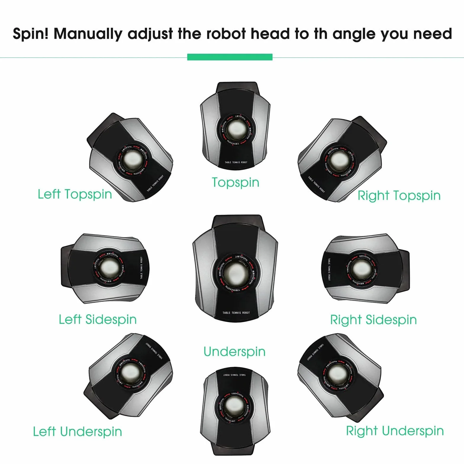 Robot de Tenis de Mesa Con Red y Control Remoto - Máquina Automática de Pelotas de Ping Pong - Ajuste del Ángulo de Servicio de 7 Engranajes
