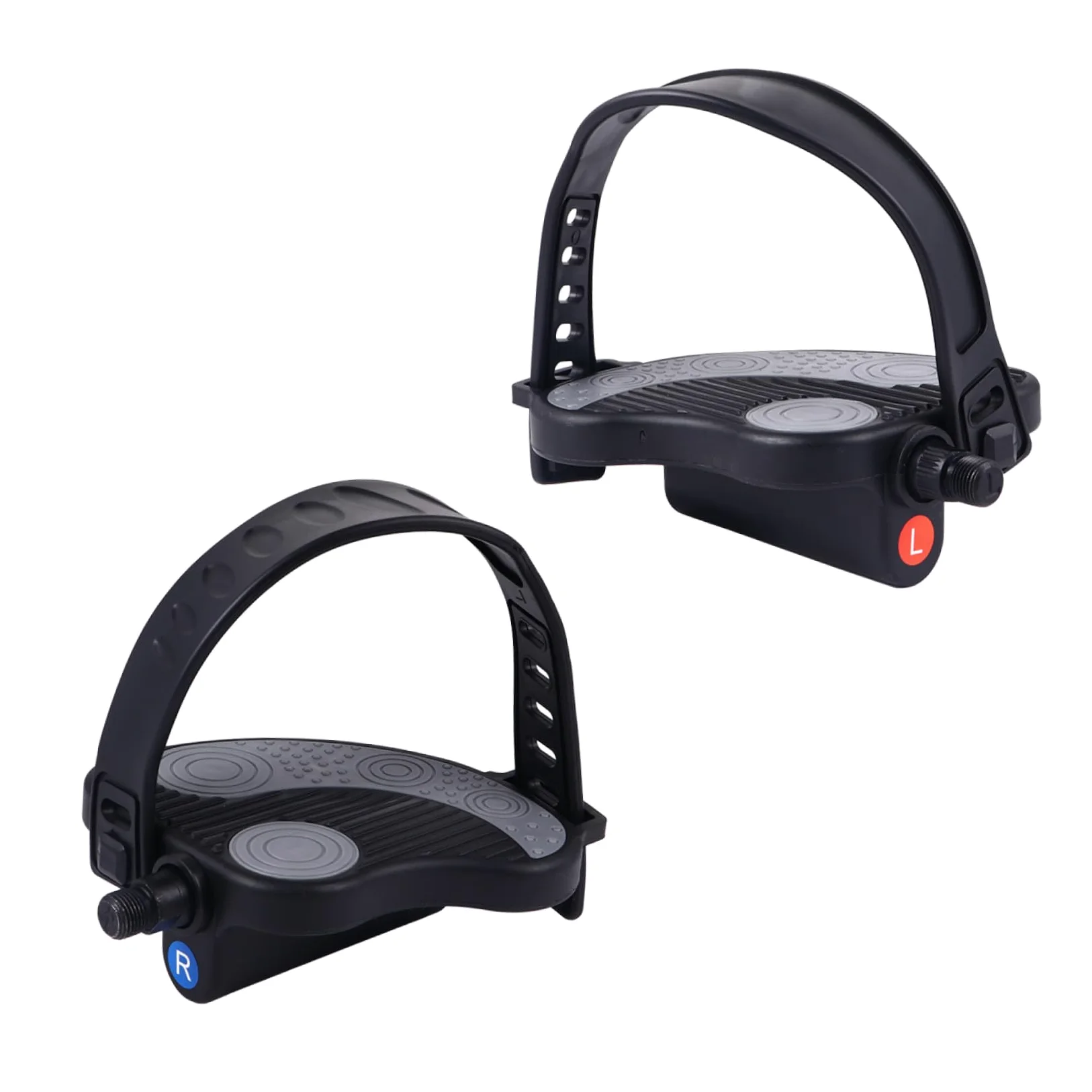 PRETYZOOM Pedales Prolongado Antideslizante con Bicicleta para Correa de Estática Aleatorio Estilo Cómodo y Hebilla Plástico Resistente en Ejercicio Uso Bicicletas de Carretera