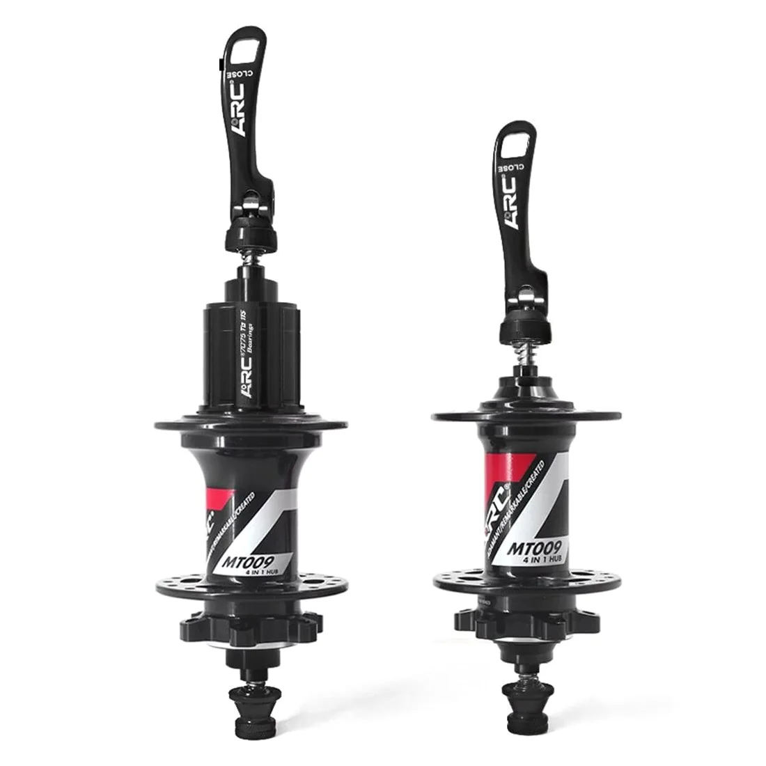Buje MTB de 28/32/36 Orificios para Freno de Disco, con rodamientos sellados de liberación rápida para Cassette de 8, 9, 10 y 11 velocidades (Color: Negro, Tamaño 36H)