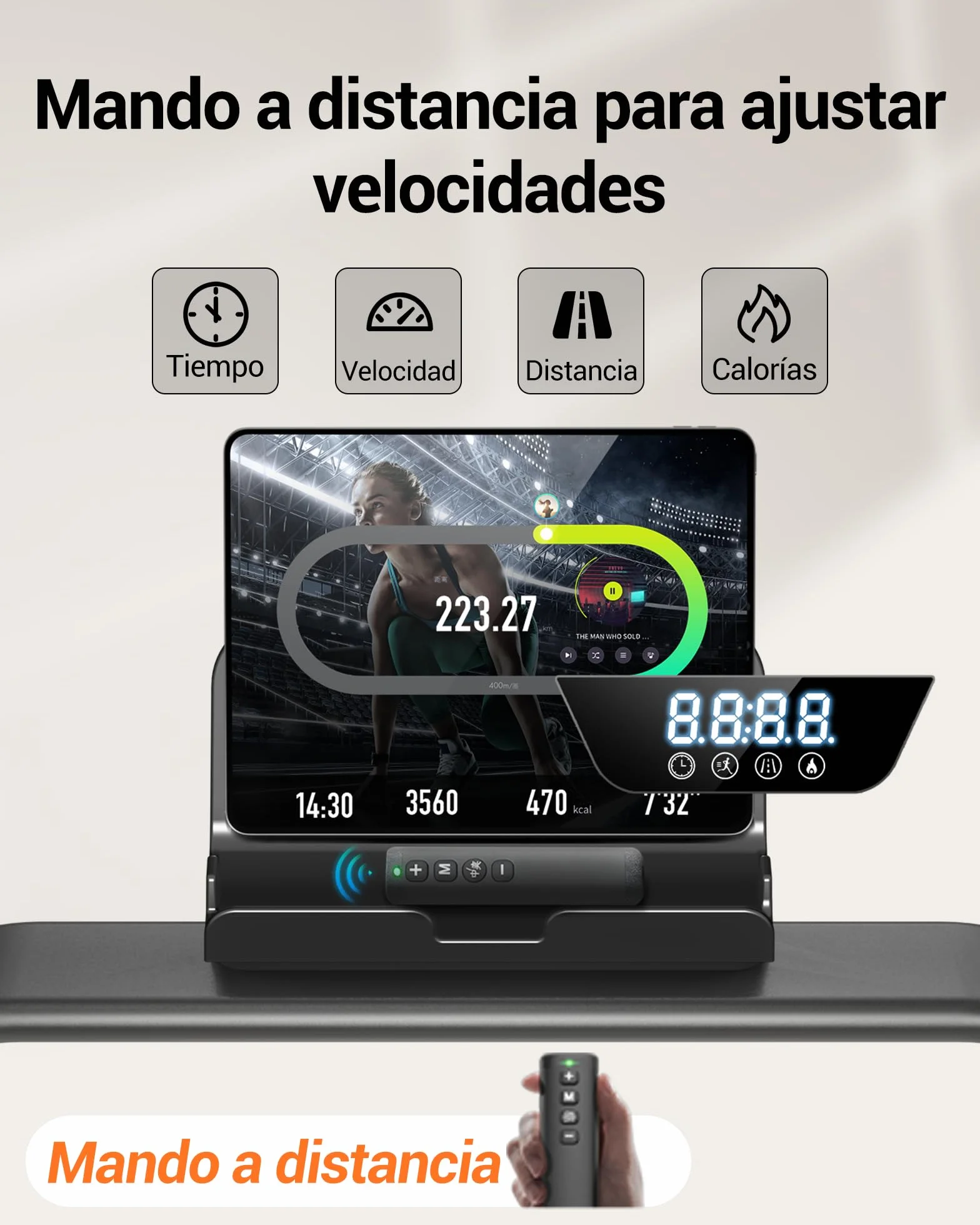 UMAY Cinta de Correr Plegable con Inclinación, Walking Pad,Amortiguación y Motor Silencioso de 3.0HP Cinta de Andar Plegable, 159 KG