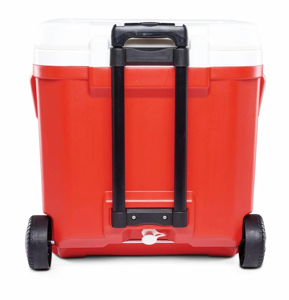 Igloo Laguna 60 Roller Nevera, Outdoor, Rojo, 56 litros, Nevera Playa Grande 60 Nevera Portátil Nevera Titan con Ruedas Acampada Camping Outdoor Aire Libre Carro Playa Ruedas Grandes