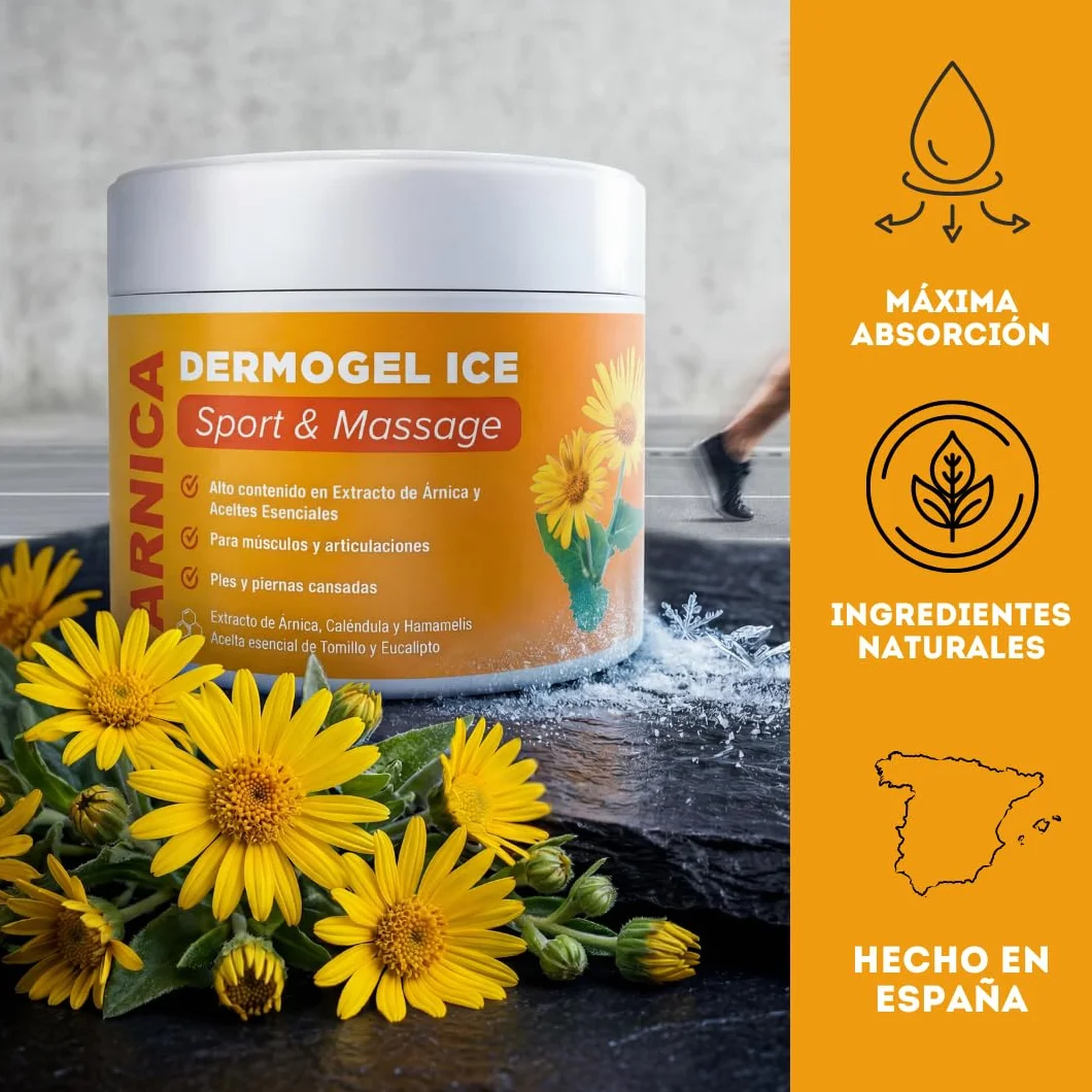 QKnatur GEL CREMA ARNICA MONTANA 300 ml Acción Intensa Frio Masajes Musculares Articulaciones