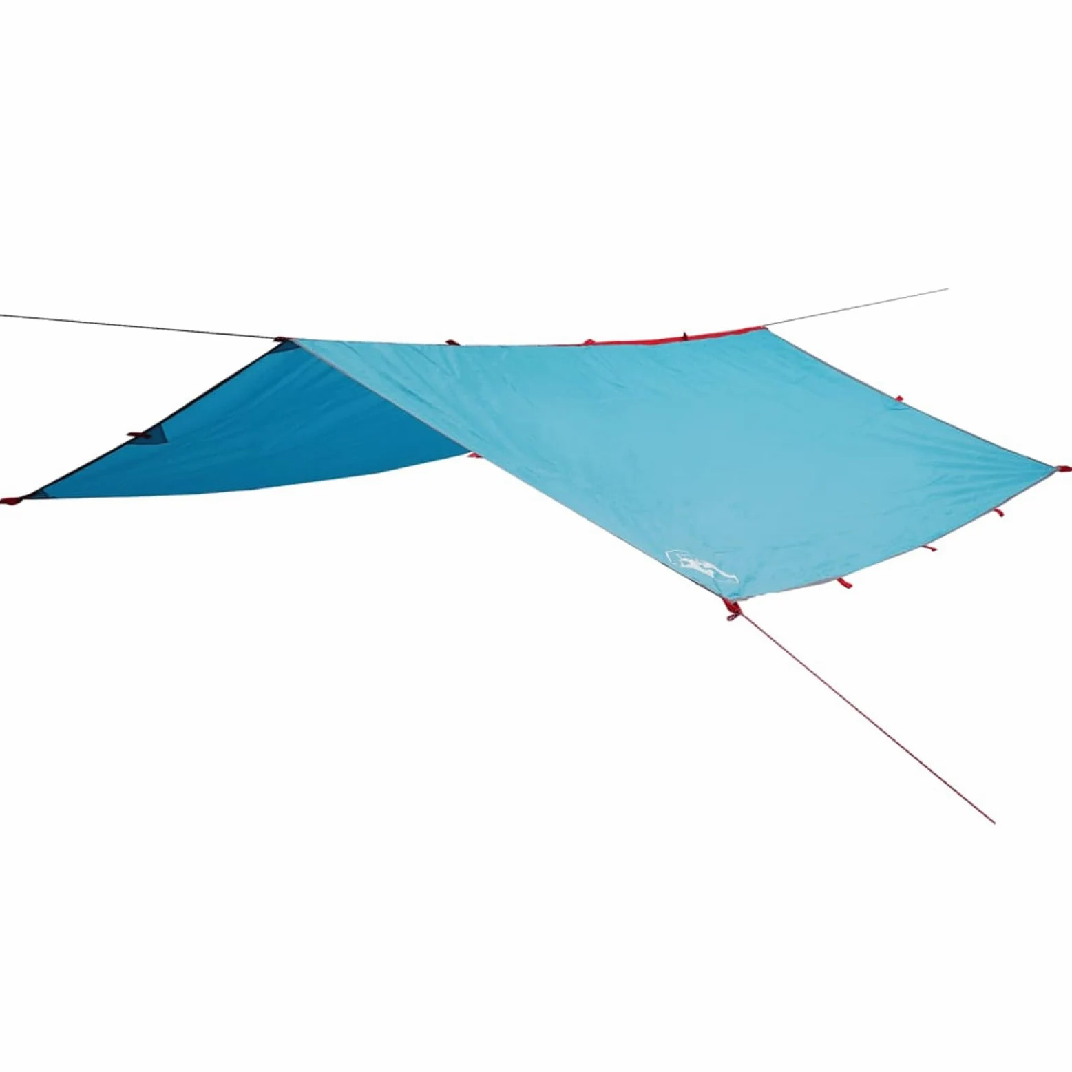IKAYAA Toldo Camping 500 x 294 cm Impermeable, Ultraligero y Portátil Toldo de Refugio, Tienda de Campaña Tarp, Protección UV, Anti Desgarro, Tarp para Picnic Pesca Camping Senderismo Azul